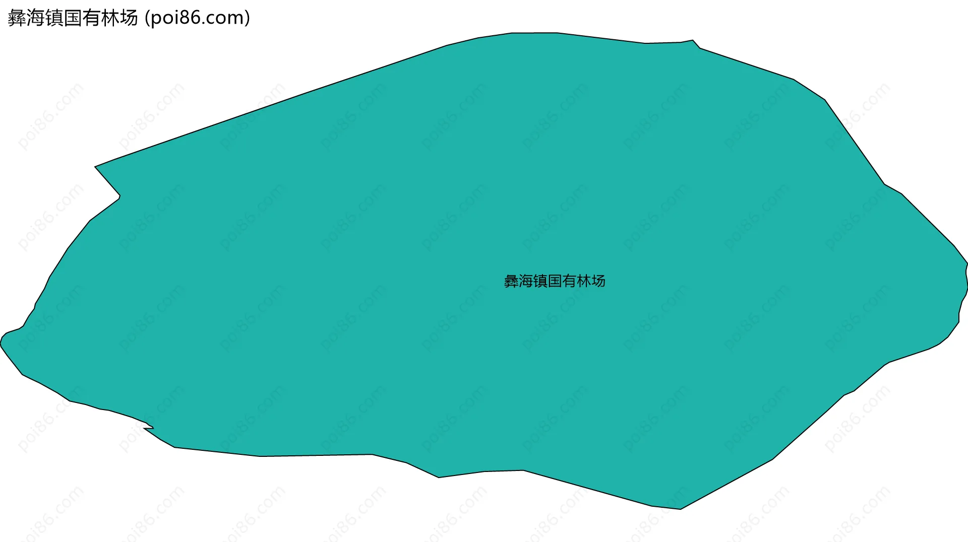 彝海镇国有林场边界地图