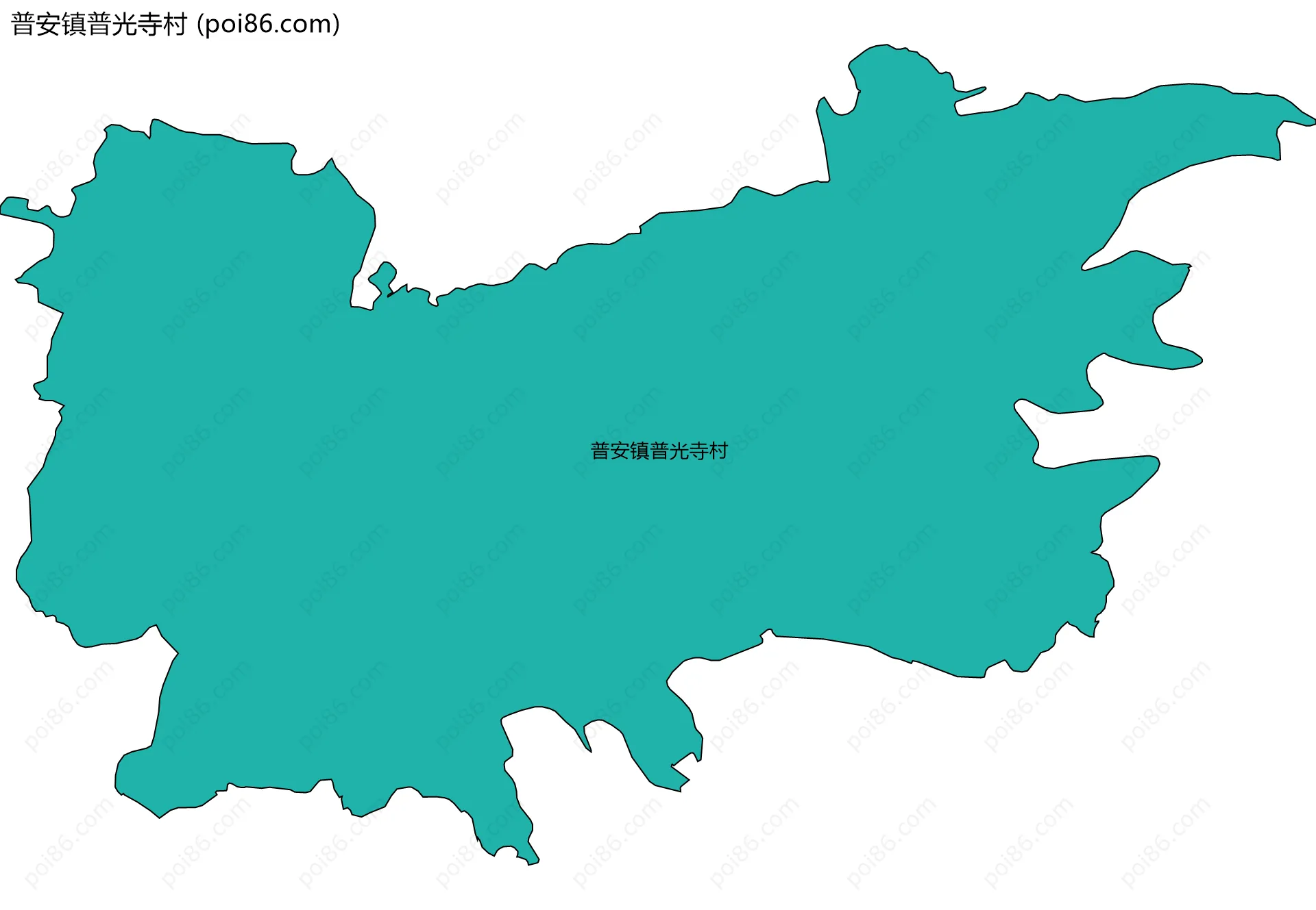 普安镇普光寺村边界地图