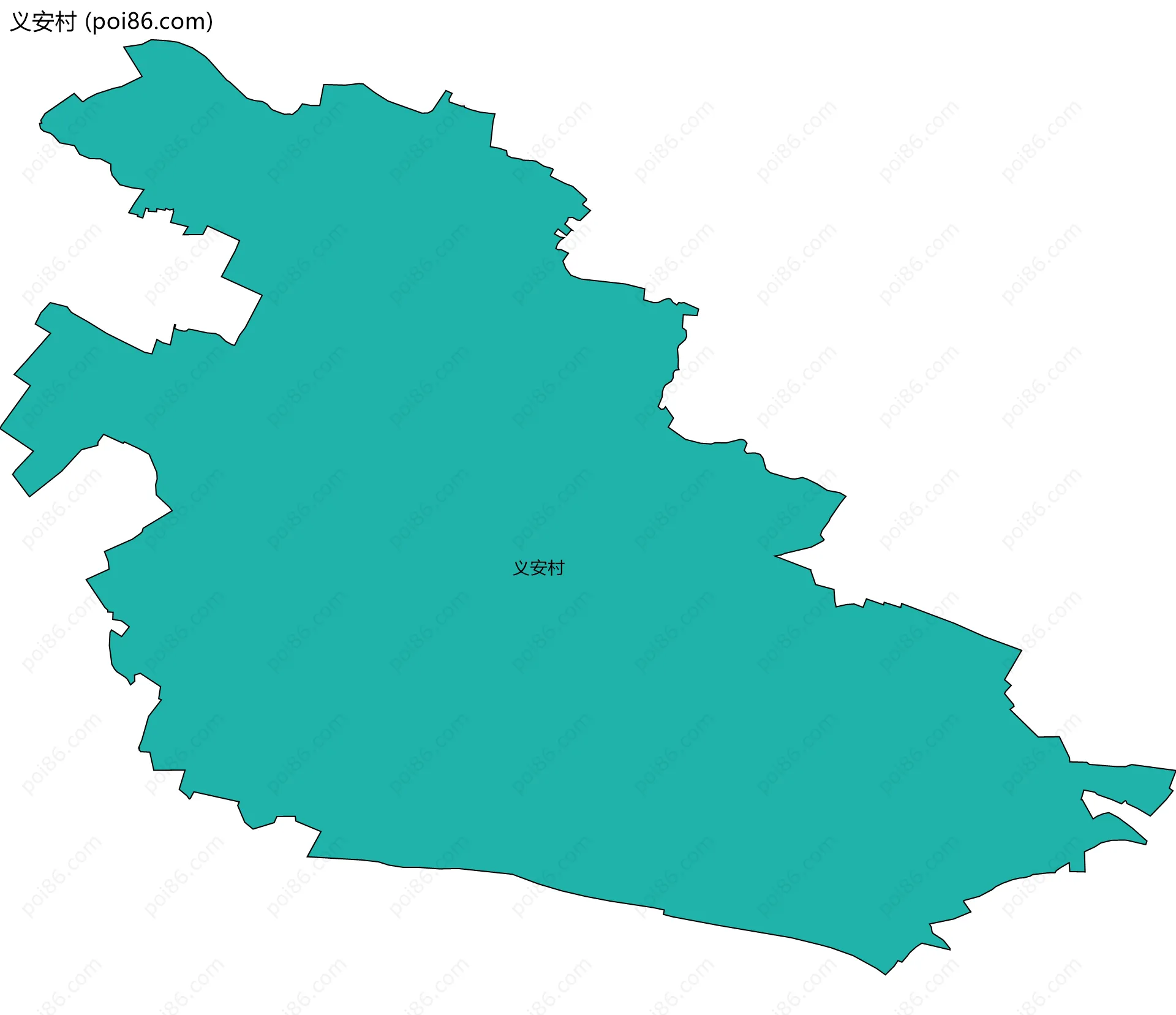 义安村边界地图