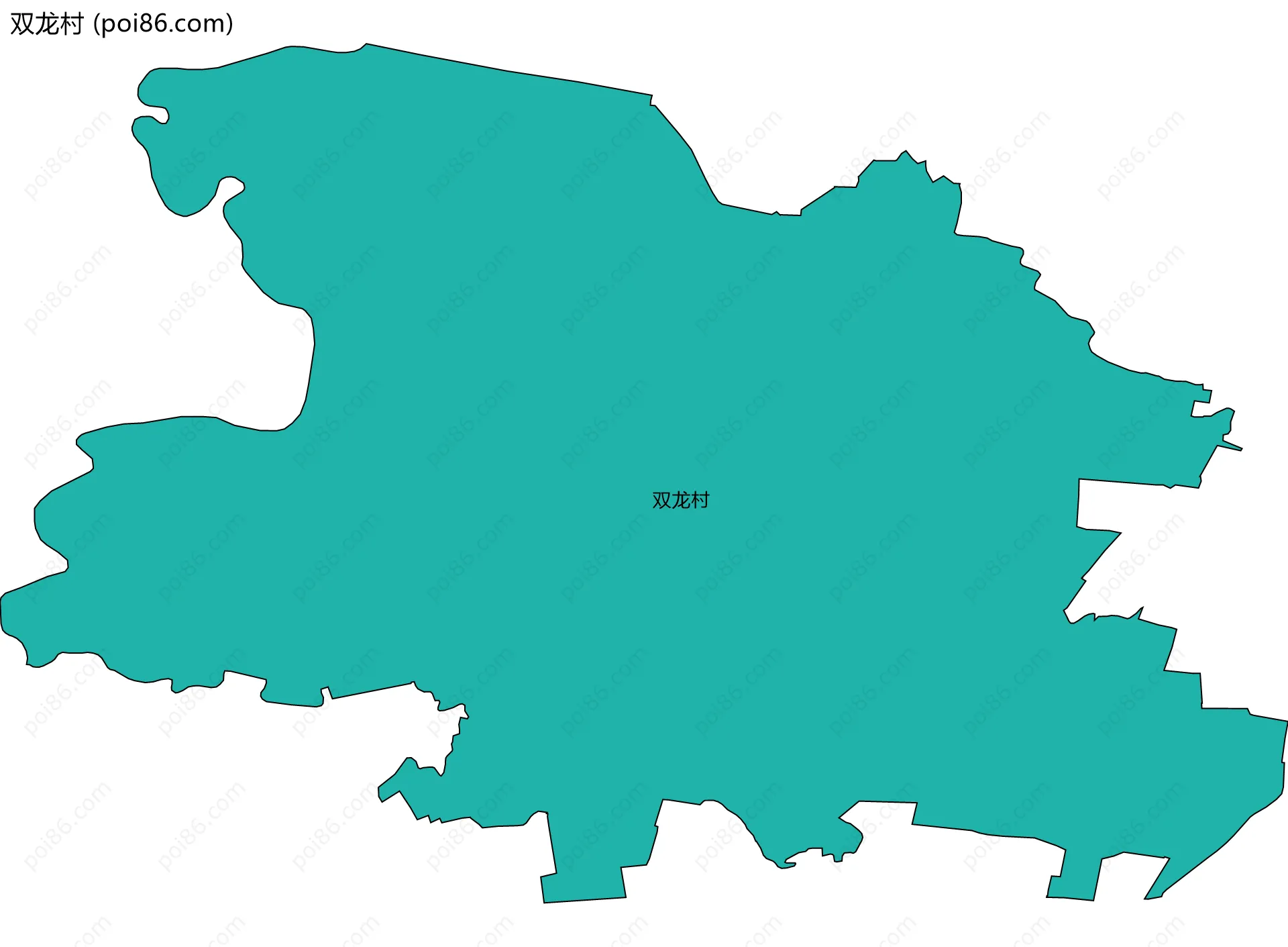 双龙村边界地图