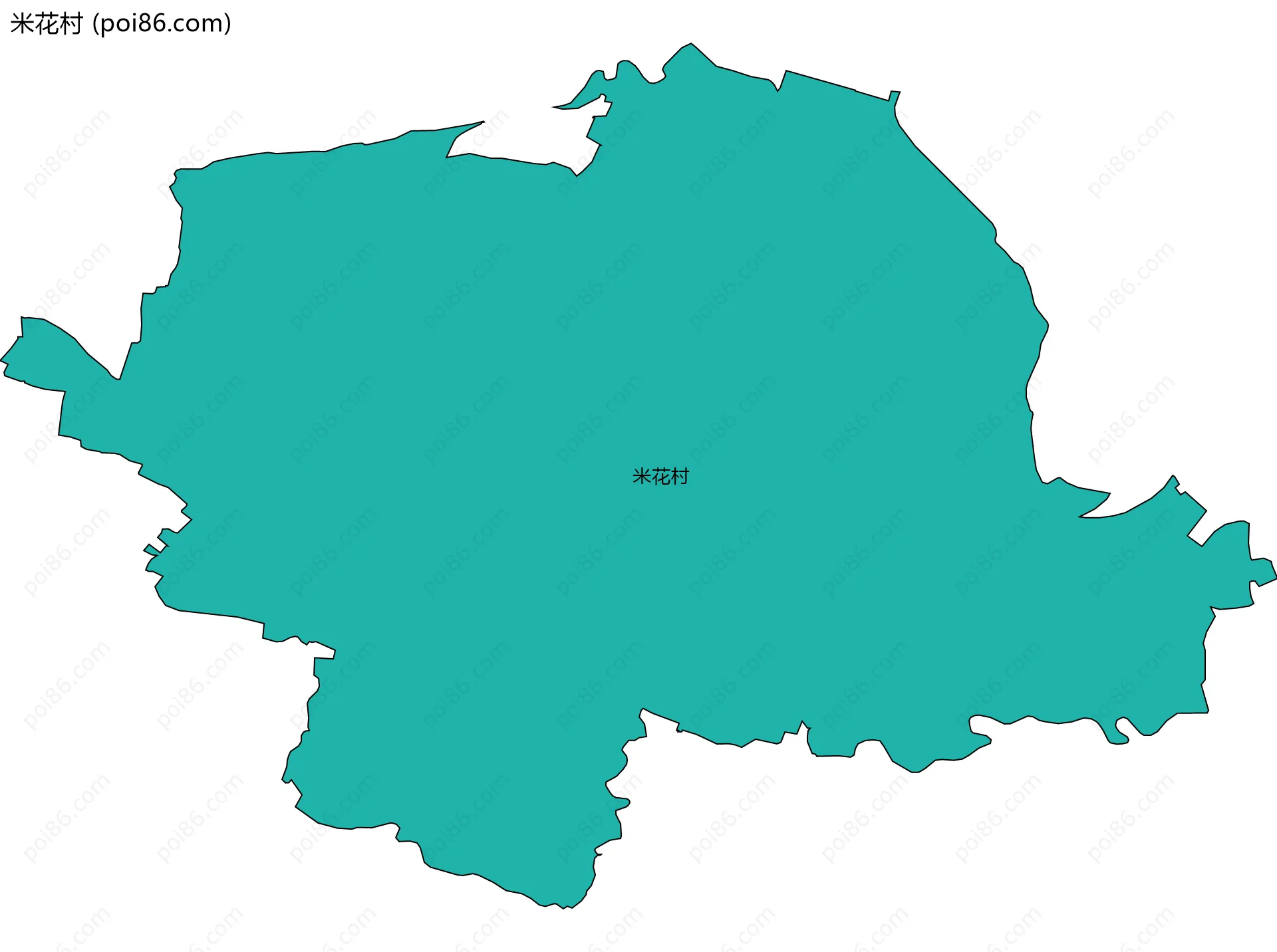 米花村边界地图