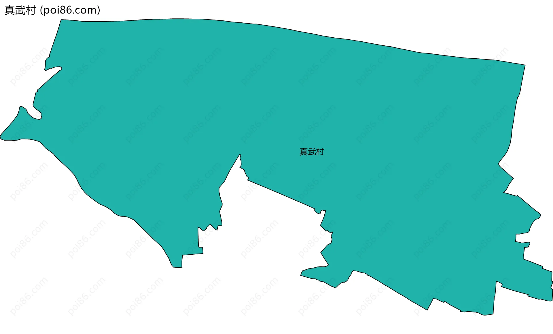 真武村边界地图