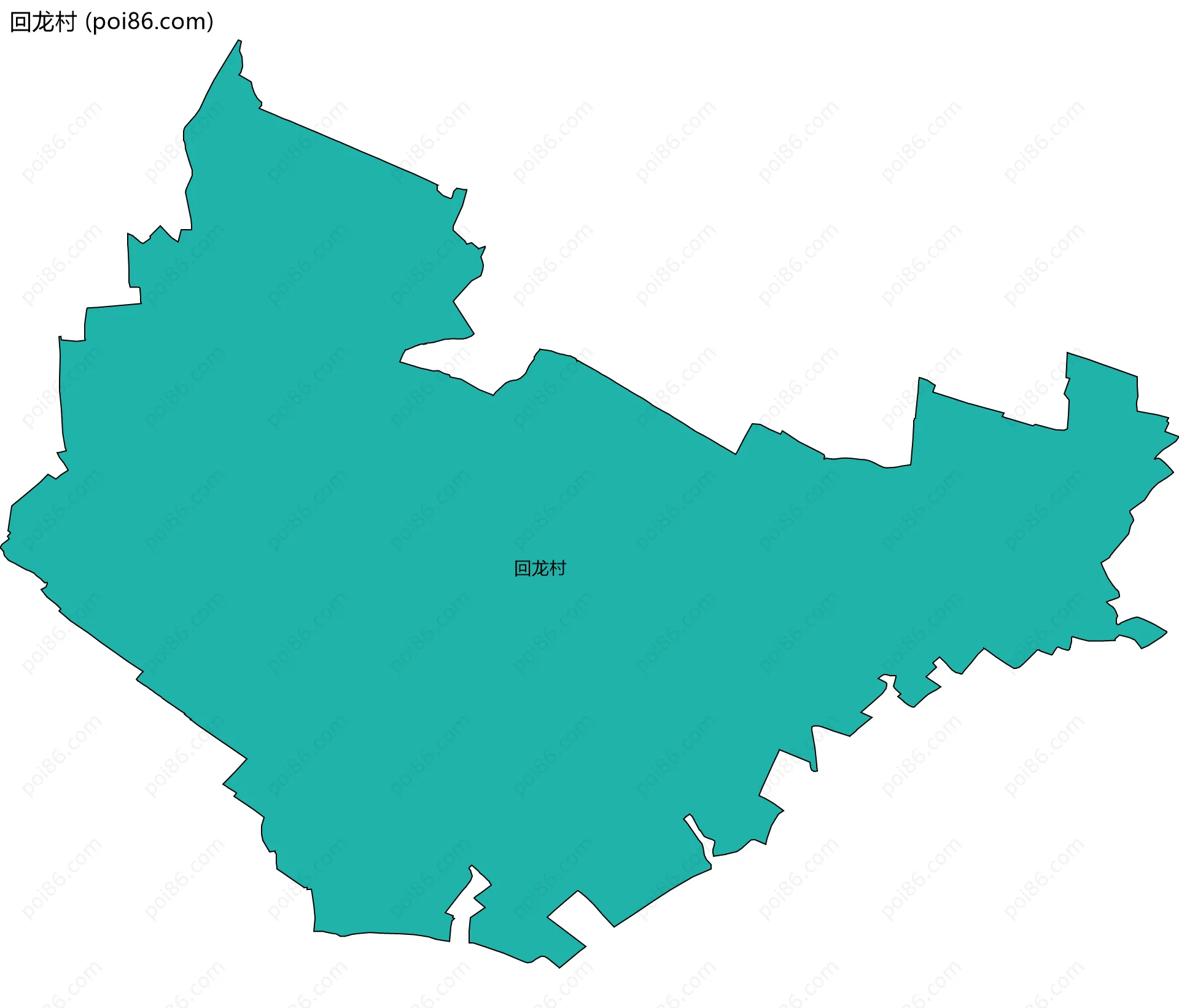 回龙村边界地图