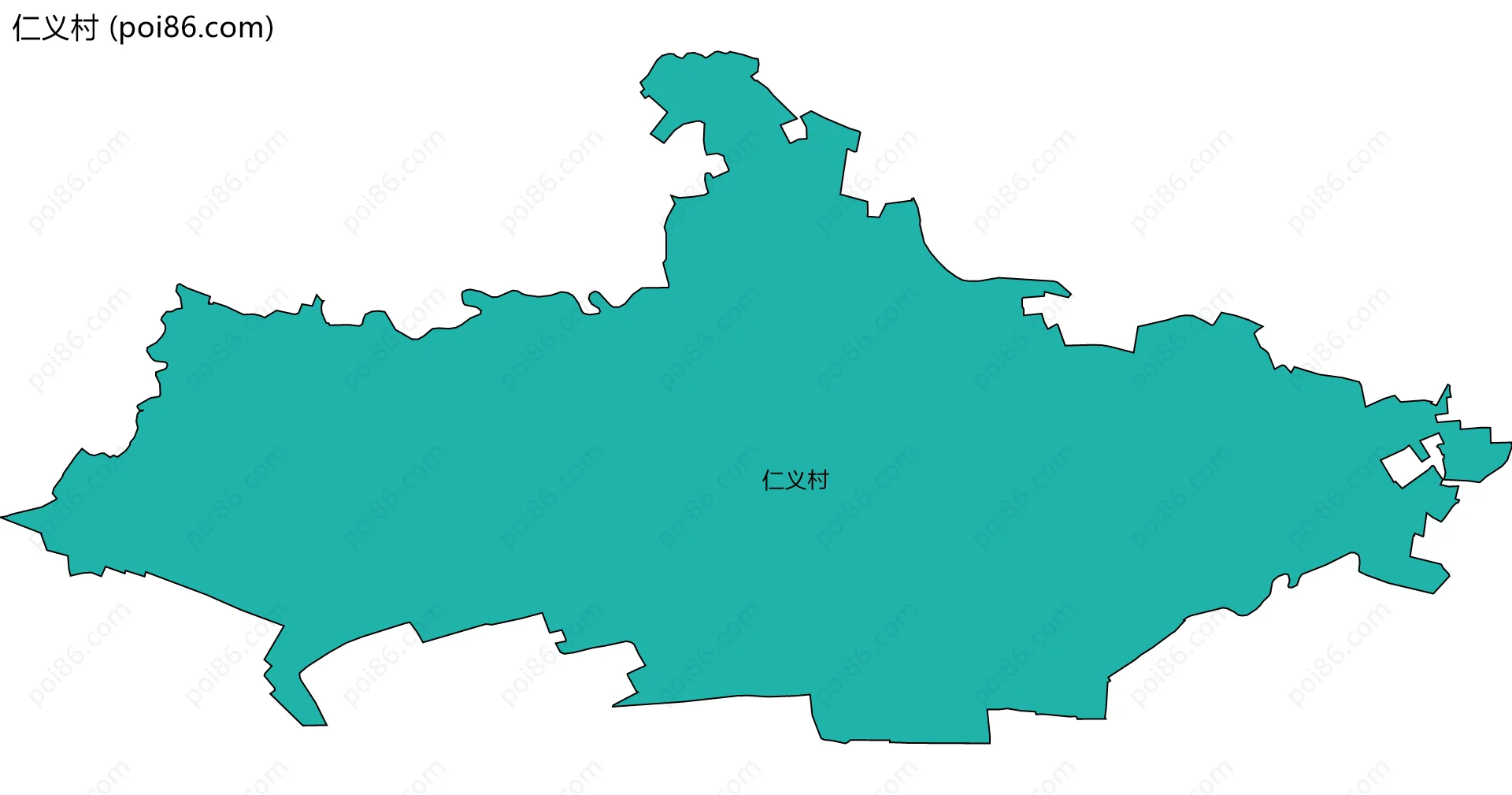 仁义村边界地图