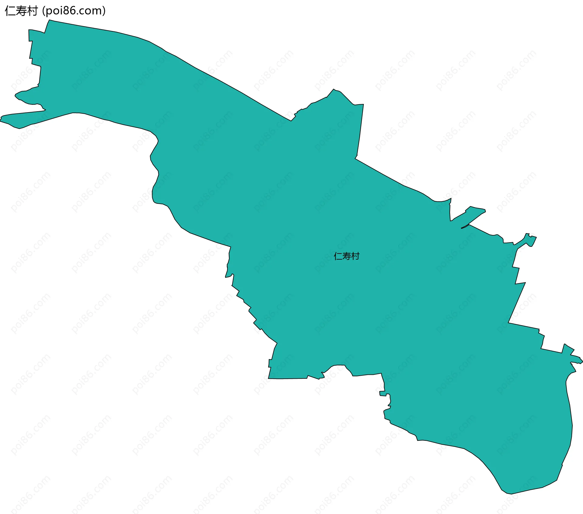 仁寿村边界地图