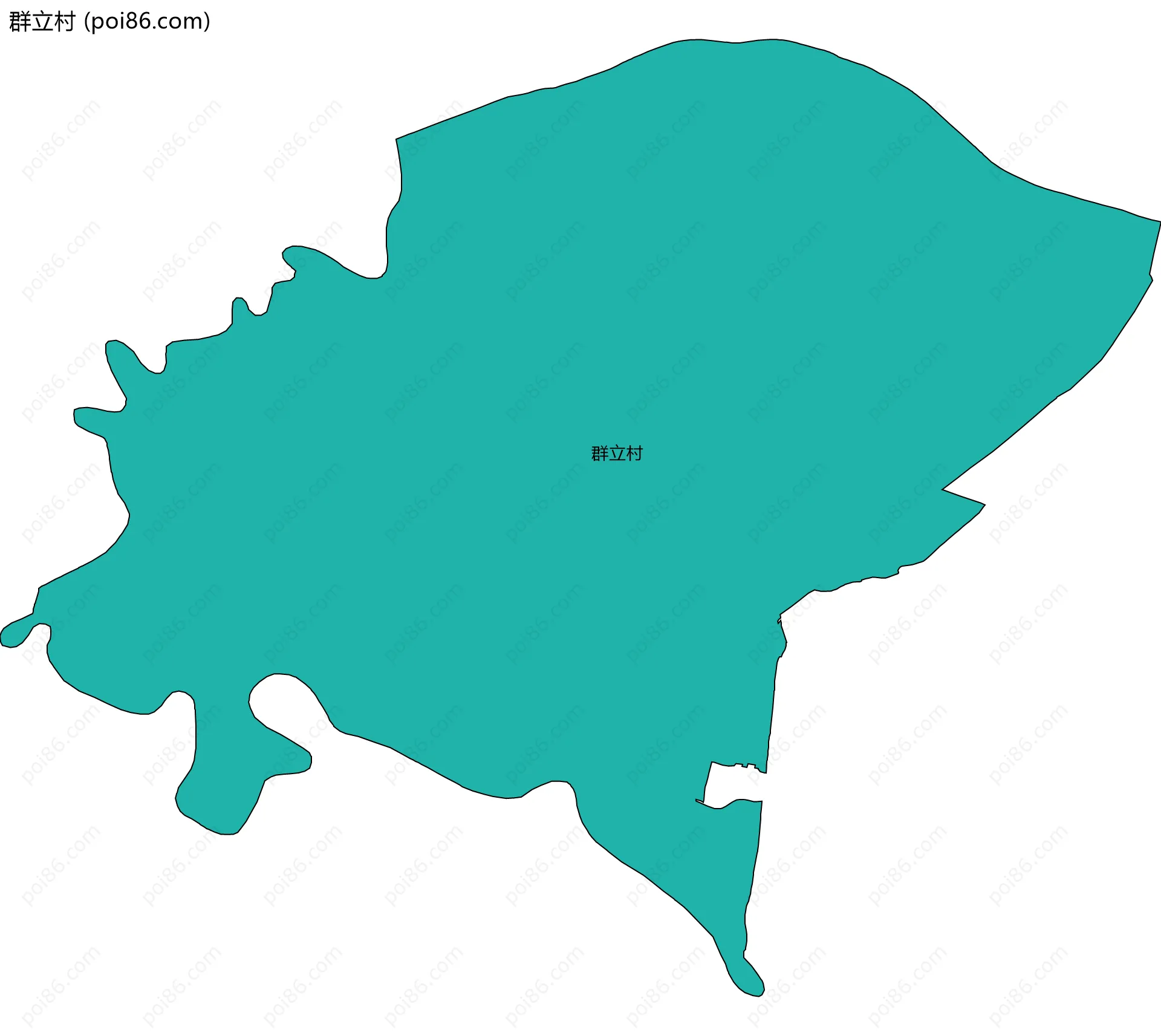 群立村边界地图