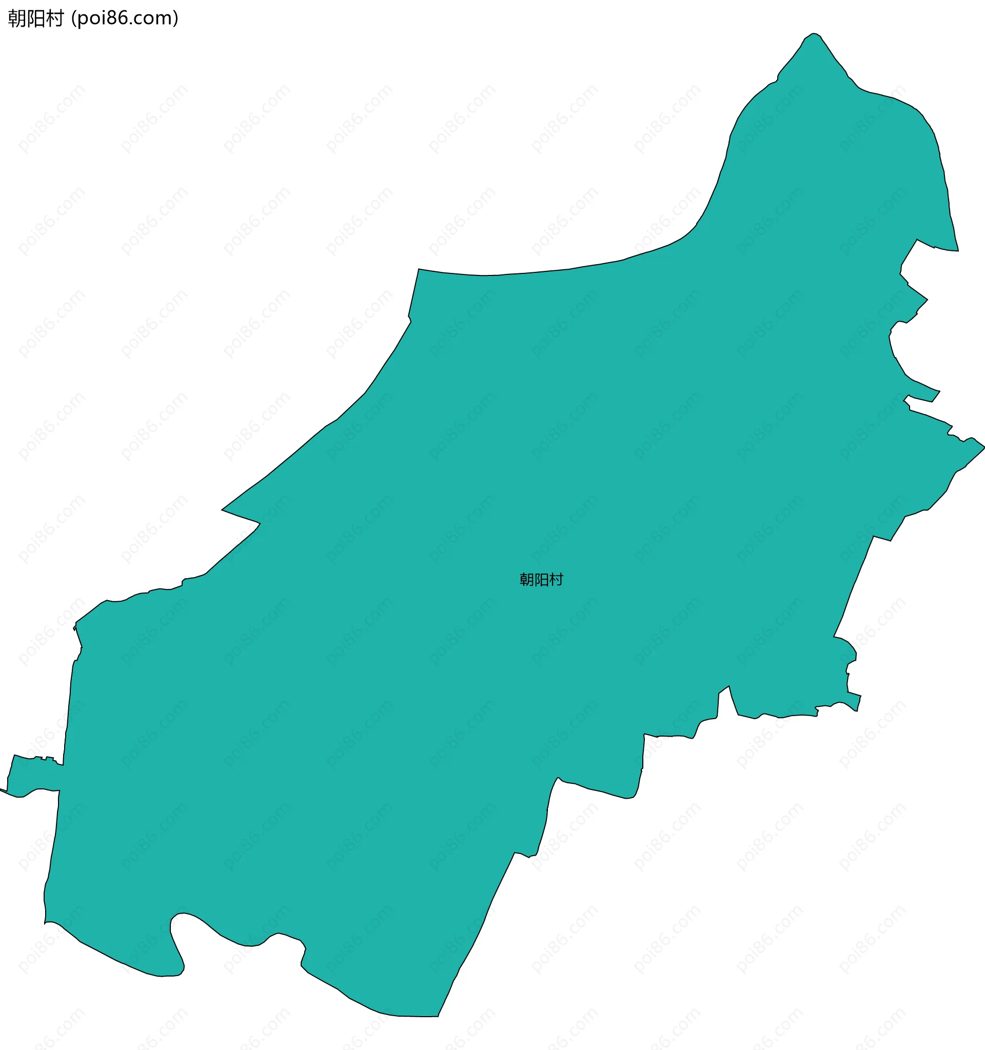 朝阳村边界地图