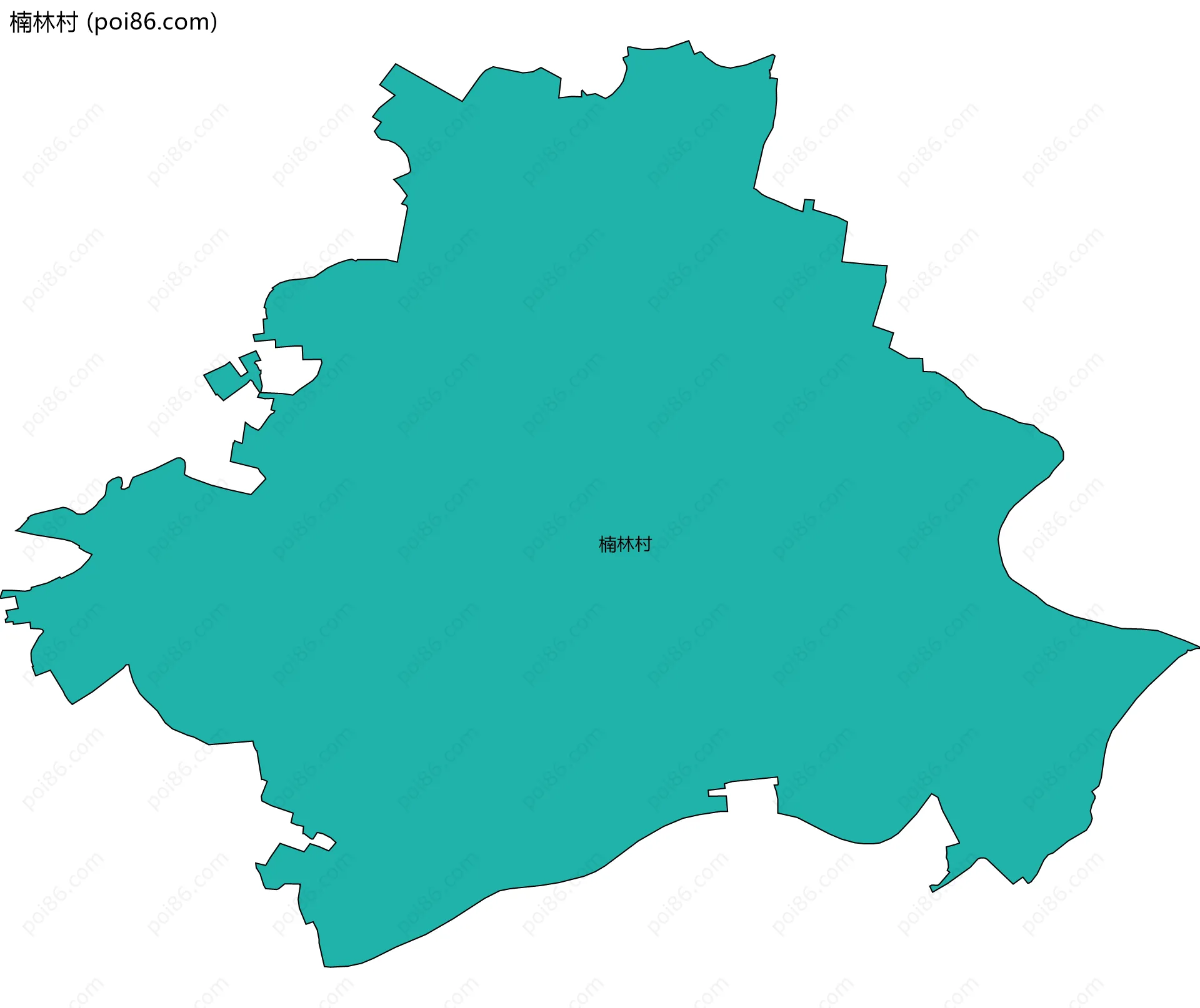 楠林村边界地图