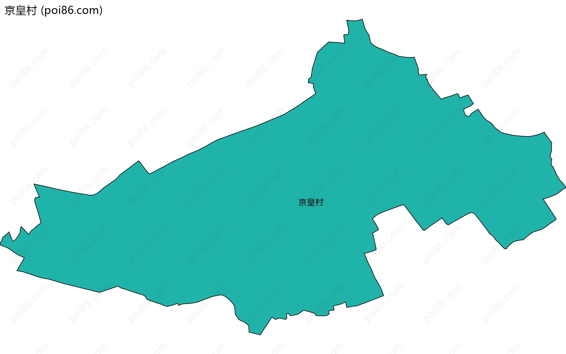 京皇村边界地图