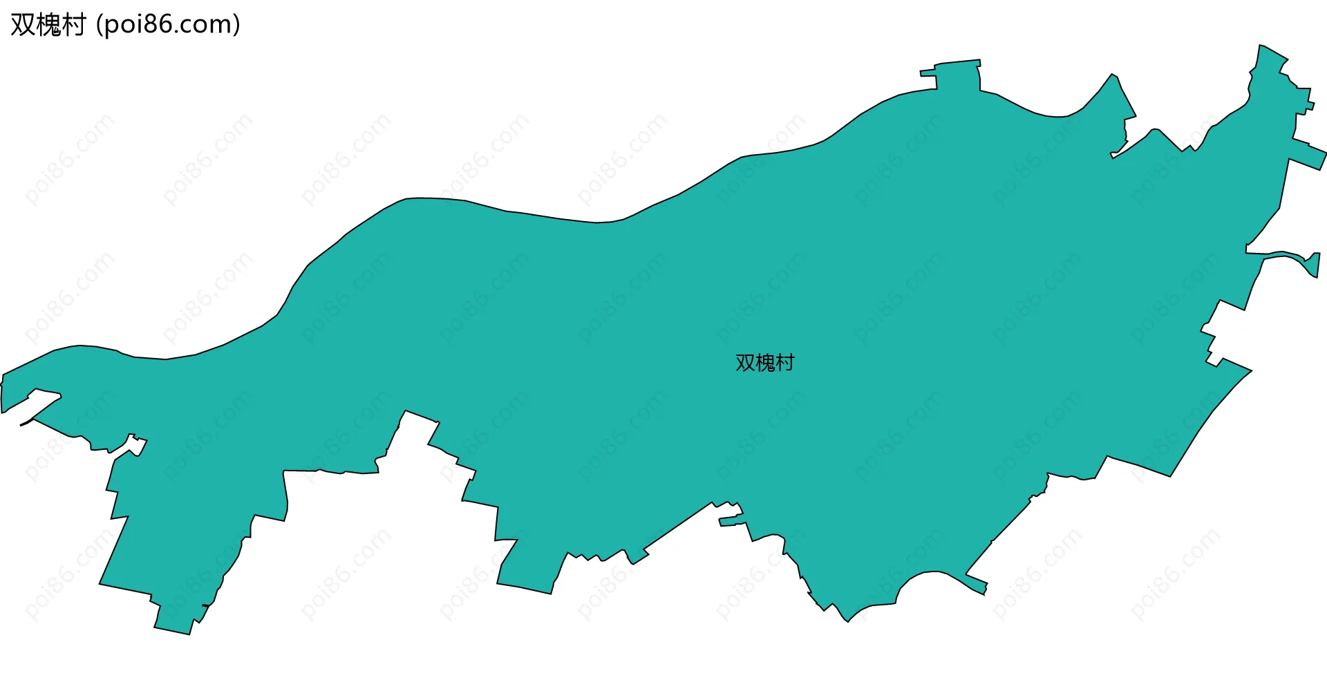 双槐村边界地图