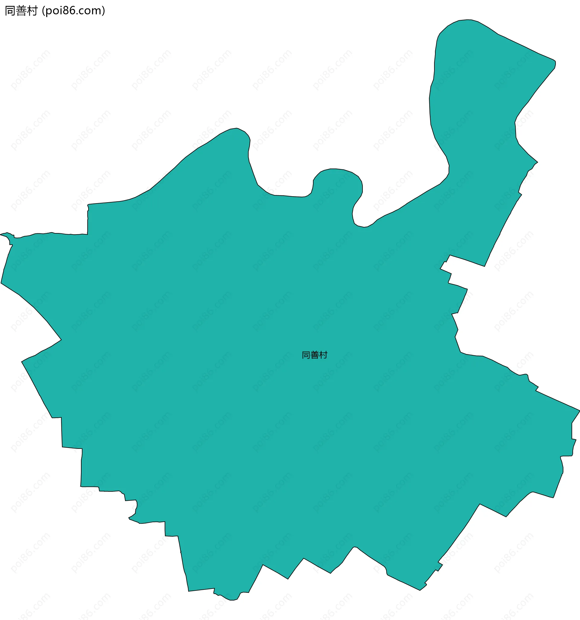 同善村边界地图