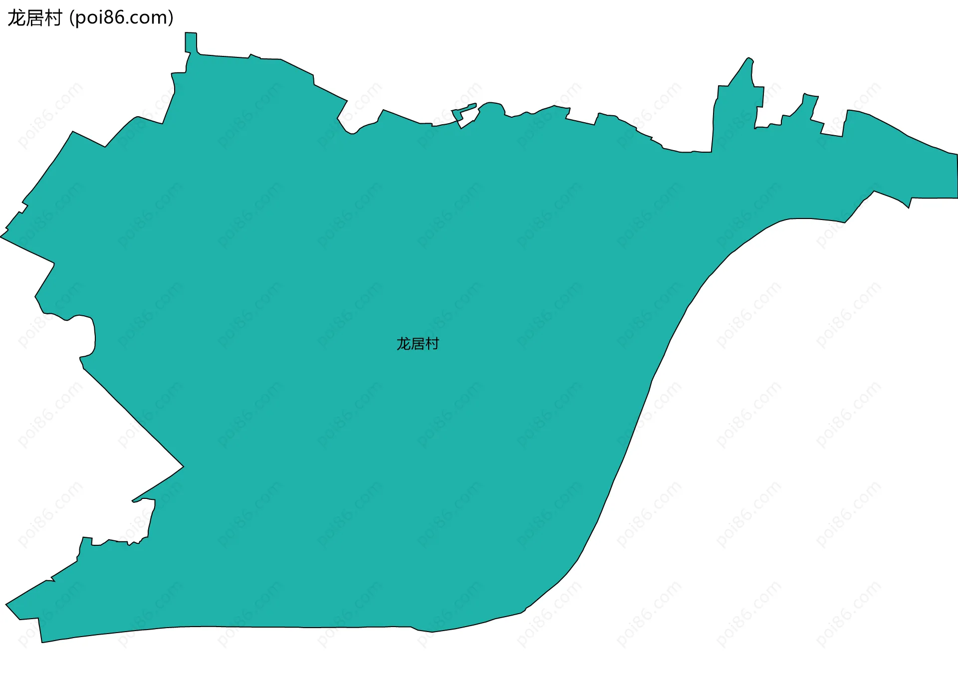 龙居村边界地图