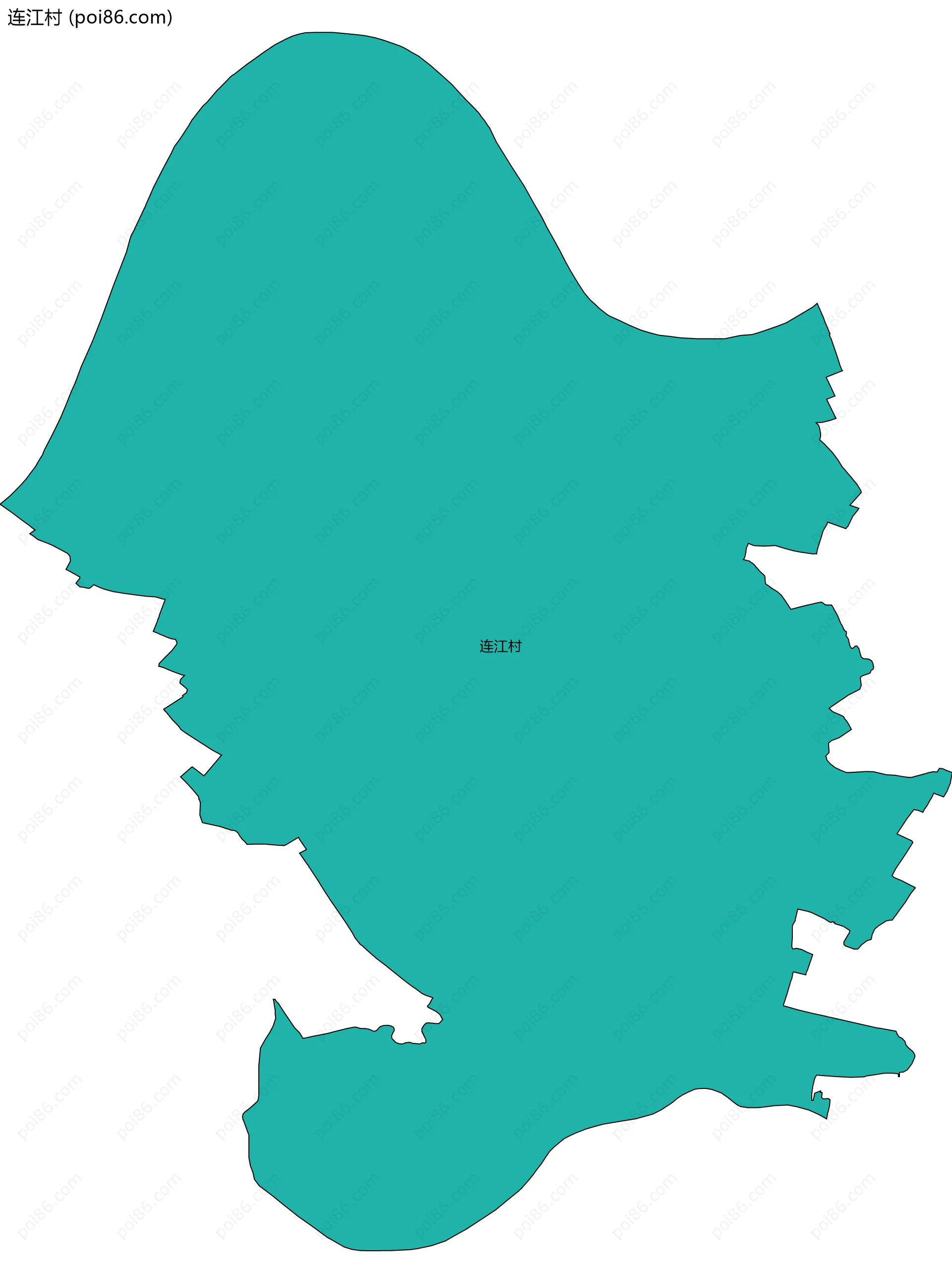 连江村边界地图