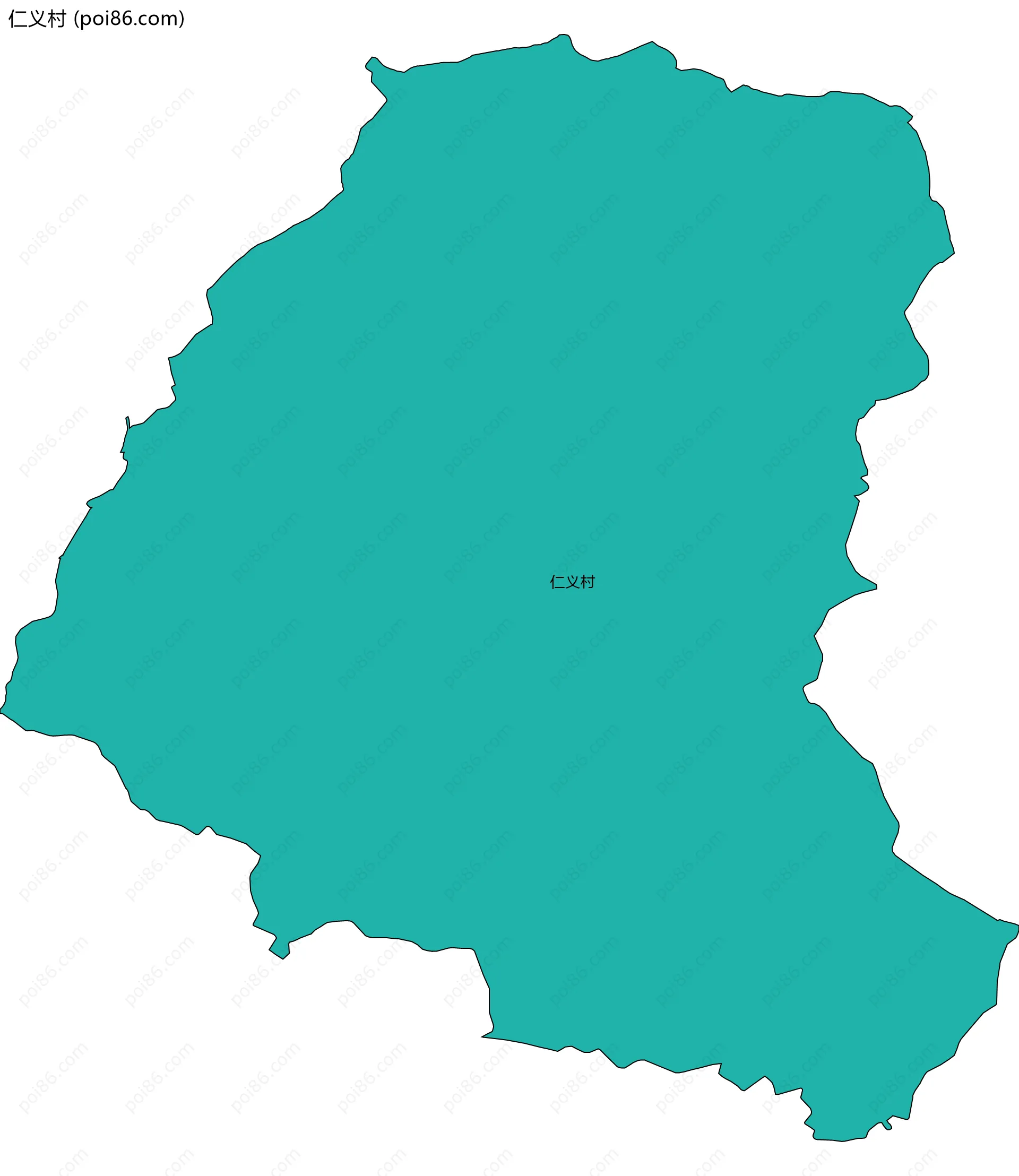仁义村边界地图