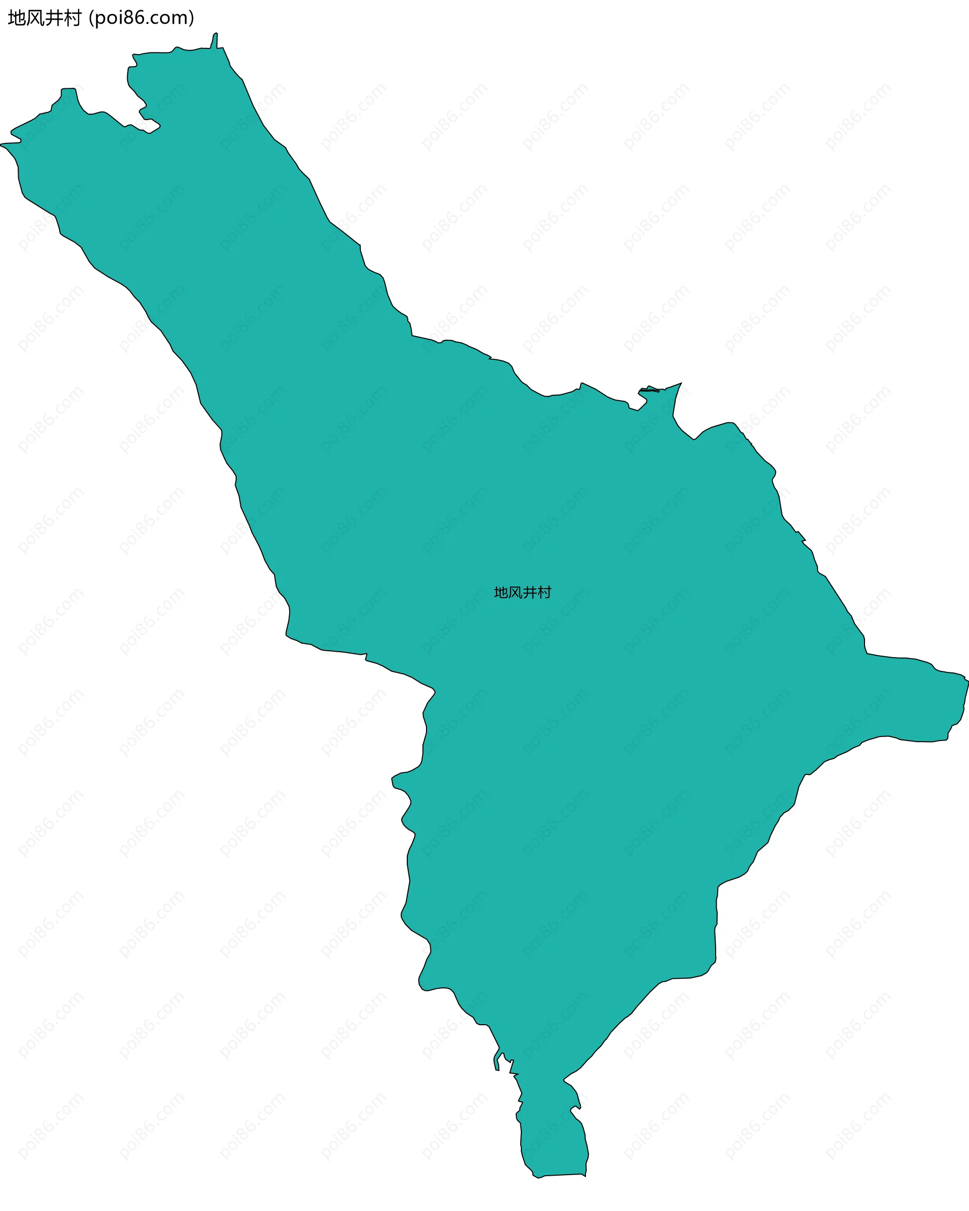 地风井村边界地图