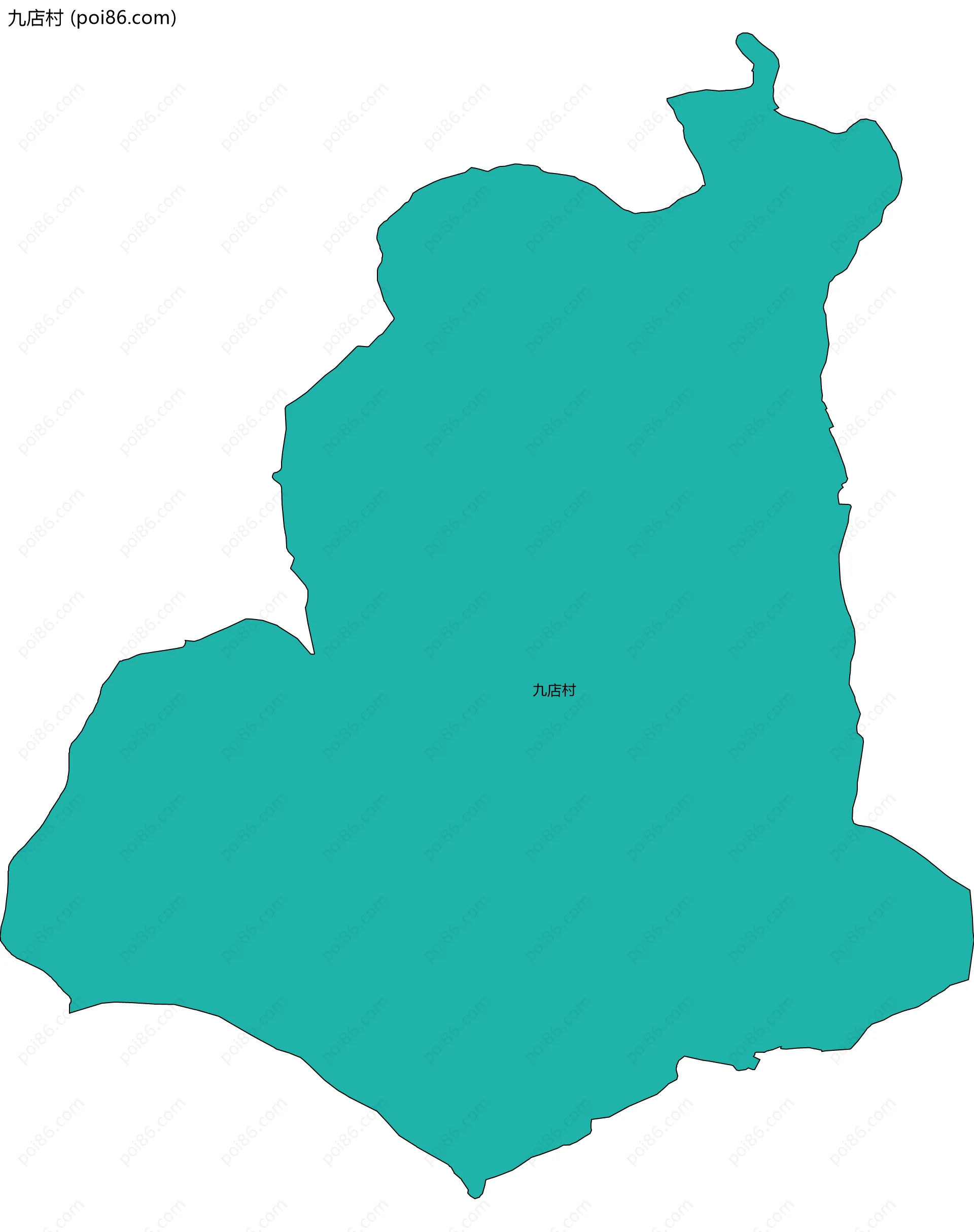 九店村边界地图