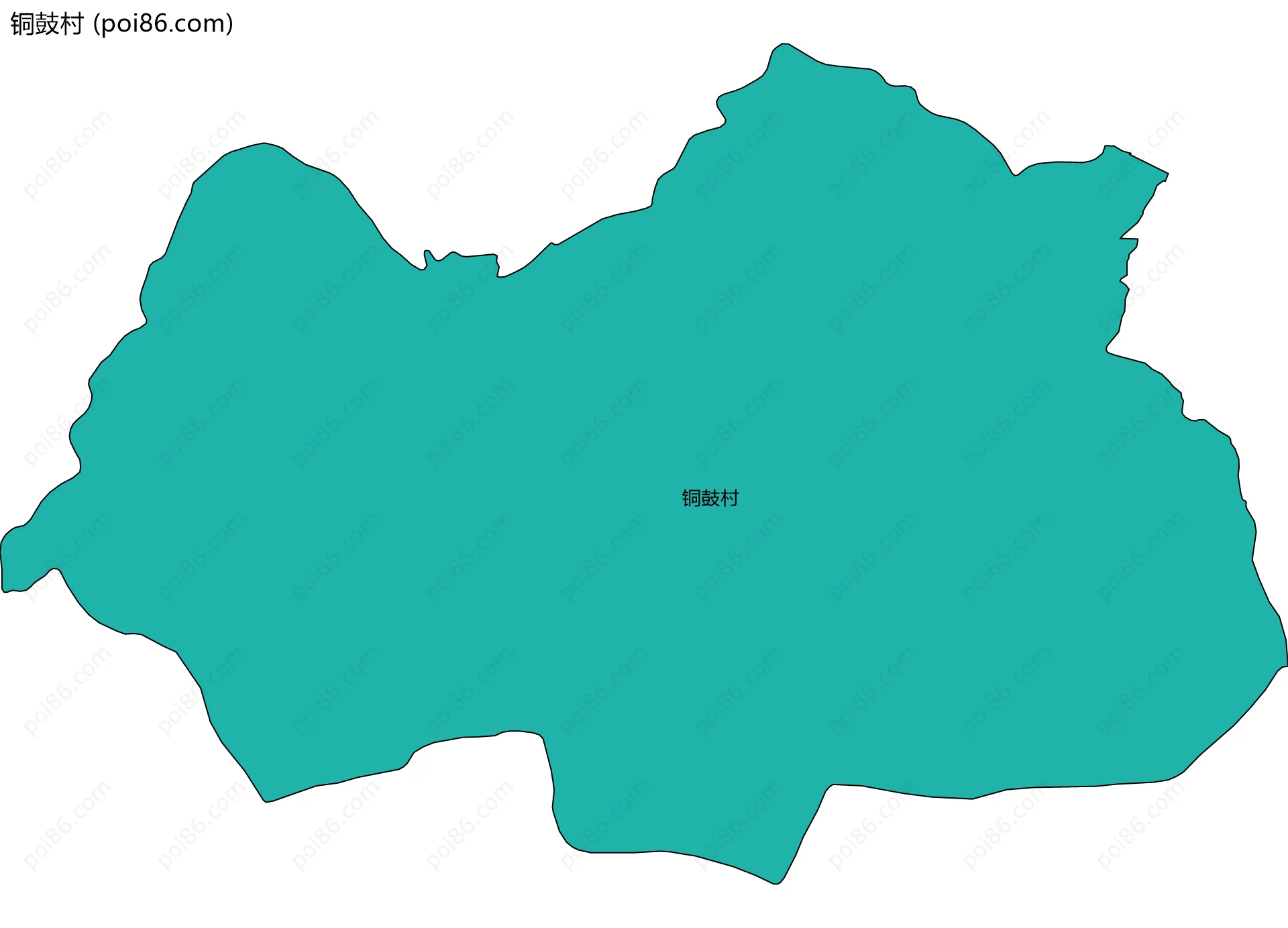 铜鼓村边界地图