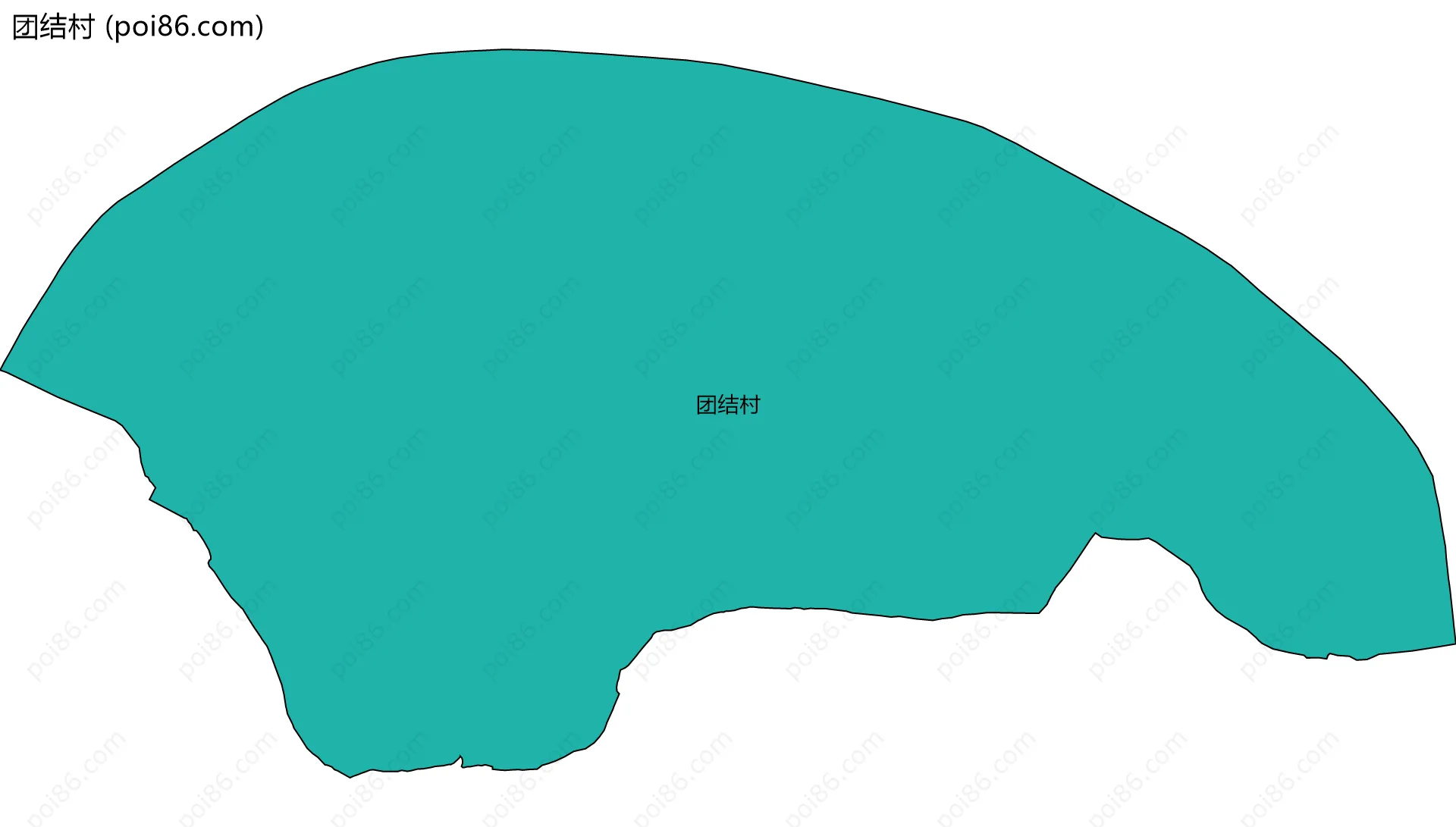 团结村边界地图