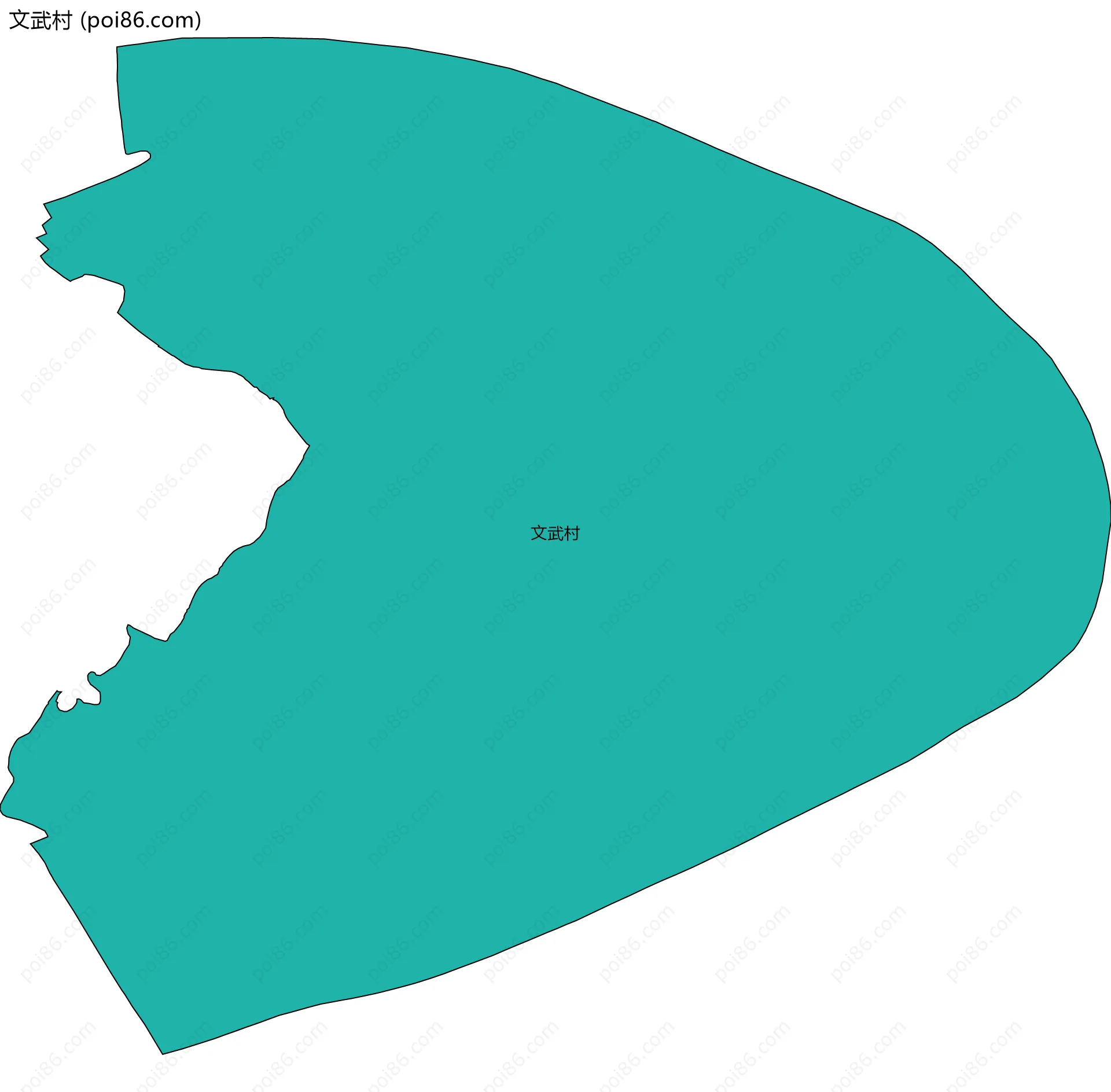 文武村边界地图