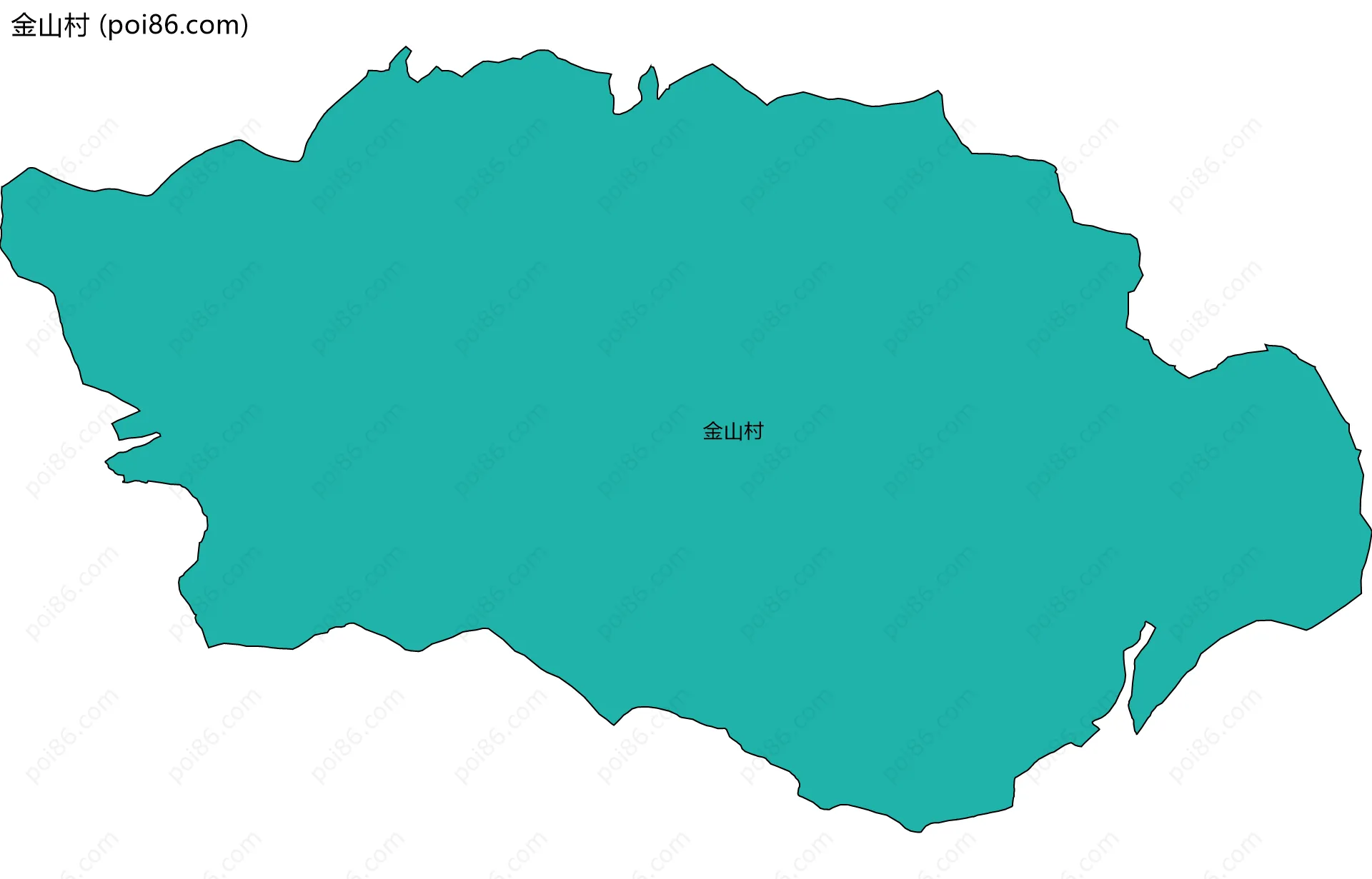 金山村边界地图