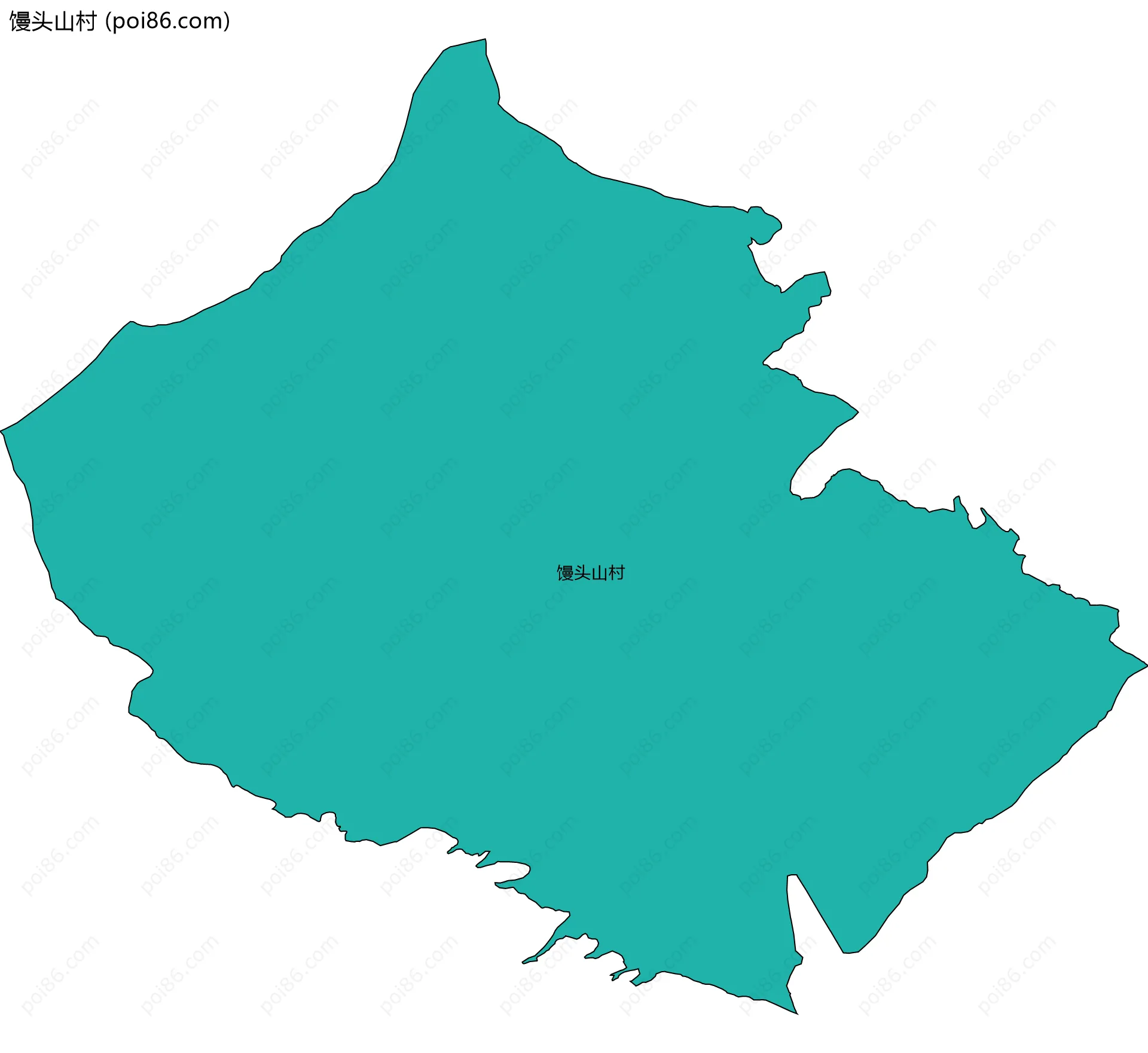 馒头山村边界地图