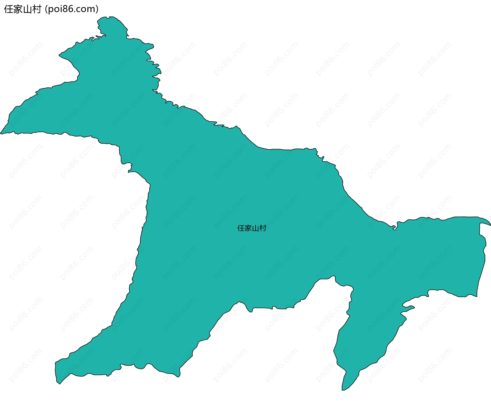 任家山村边界地图