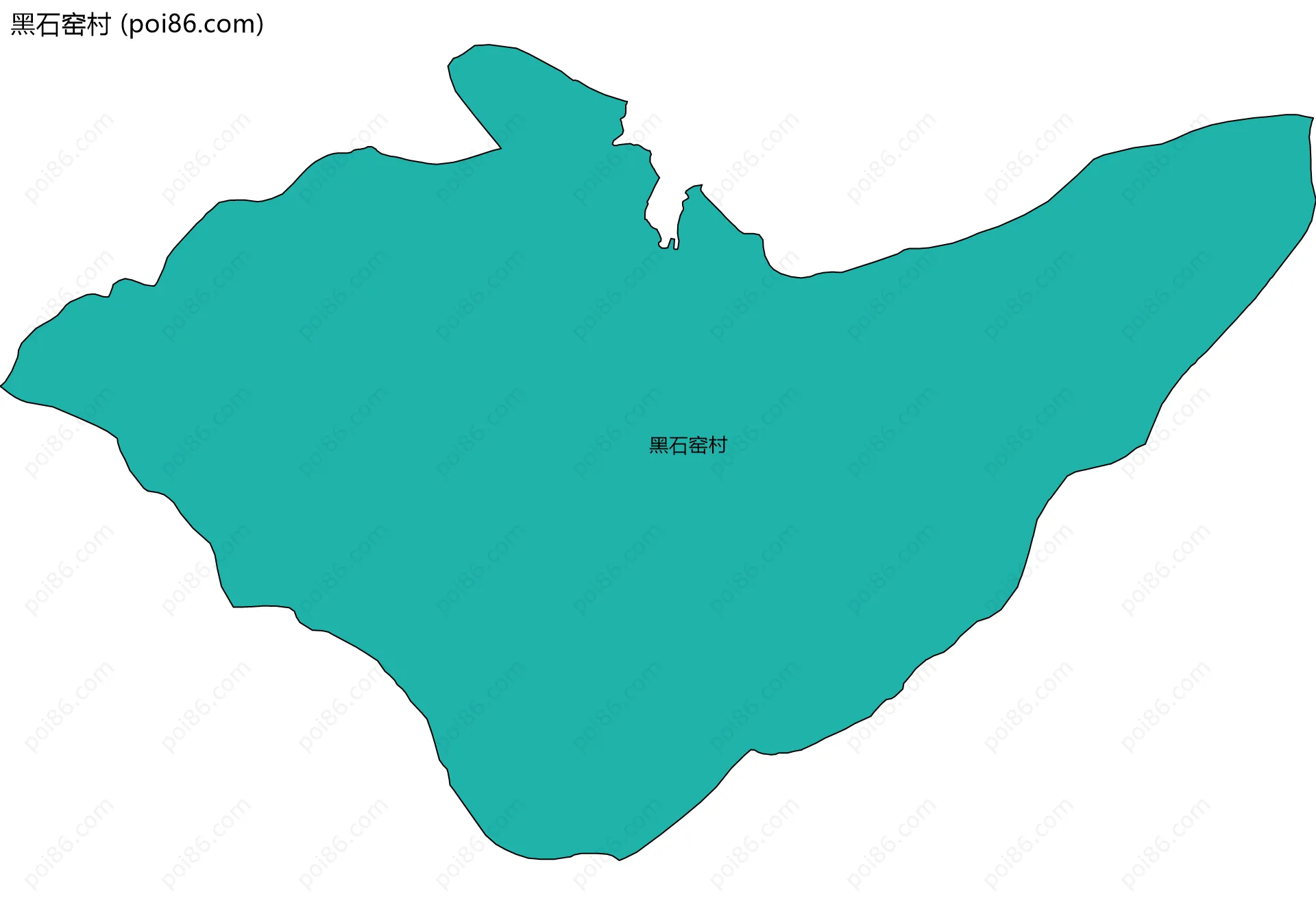 黑石窑村边界地图