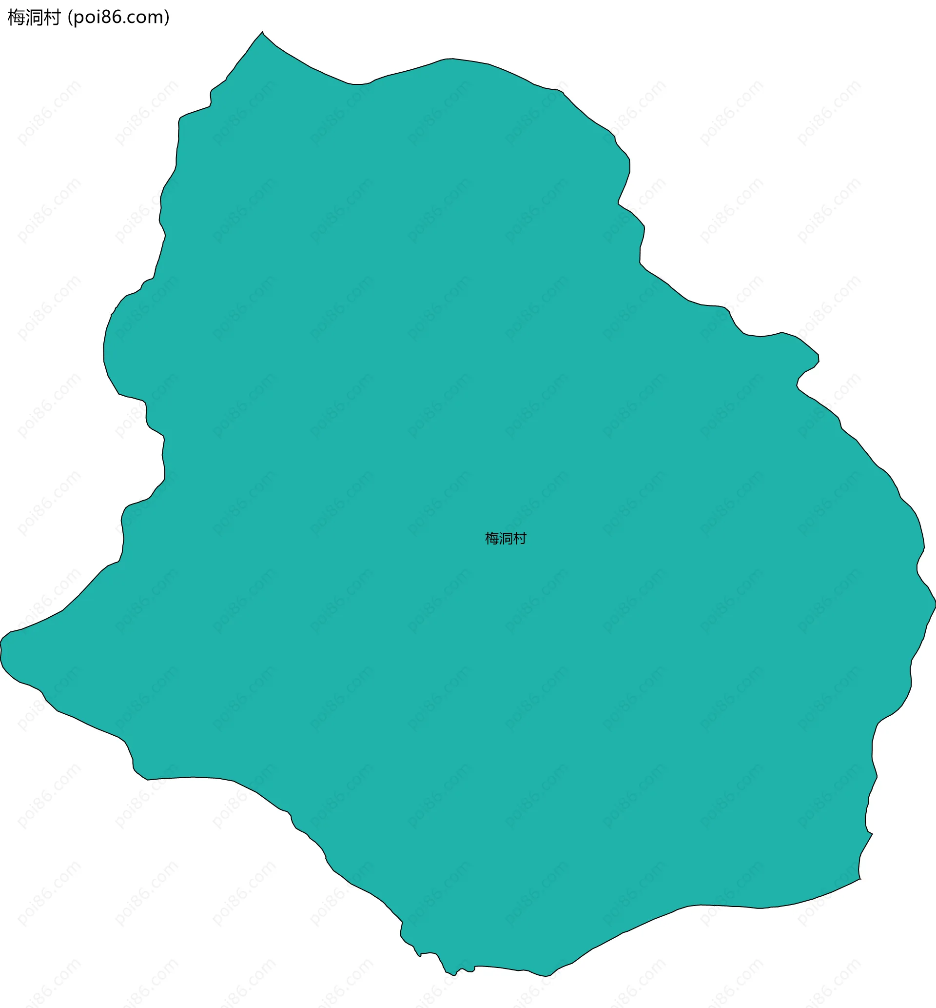 梅洞村边界地图