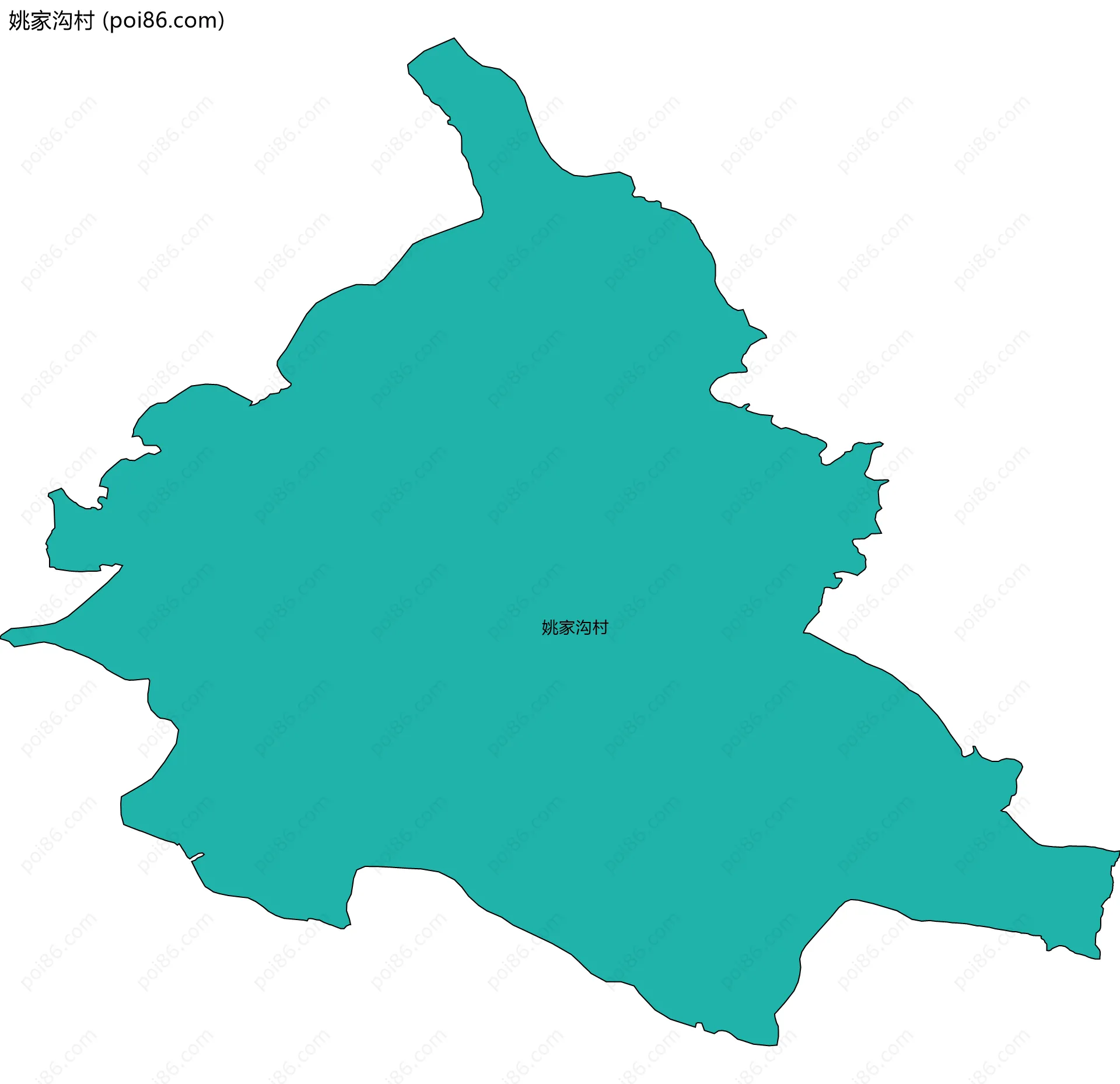 姚家沟村边界地图