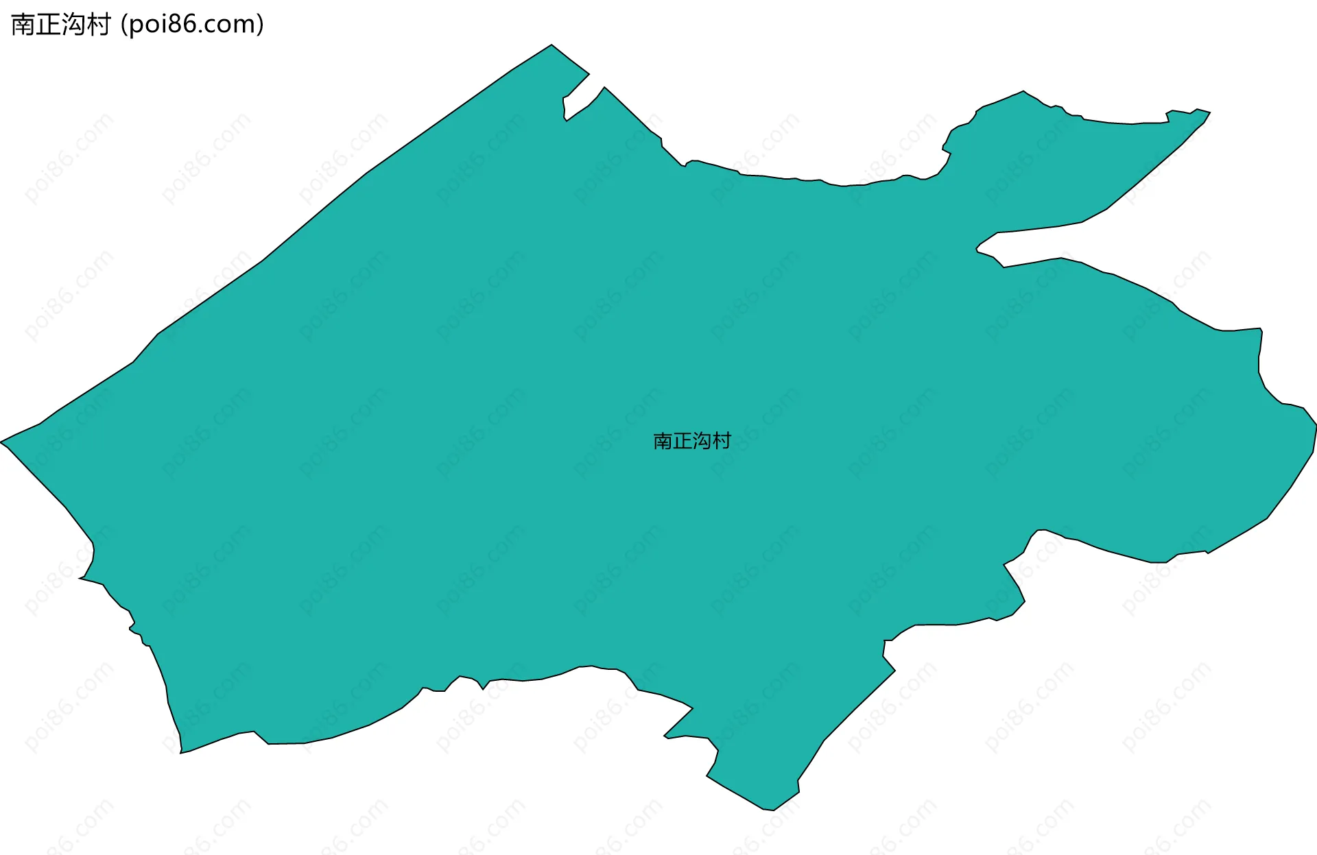 南正沟村边界地图