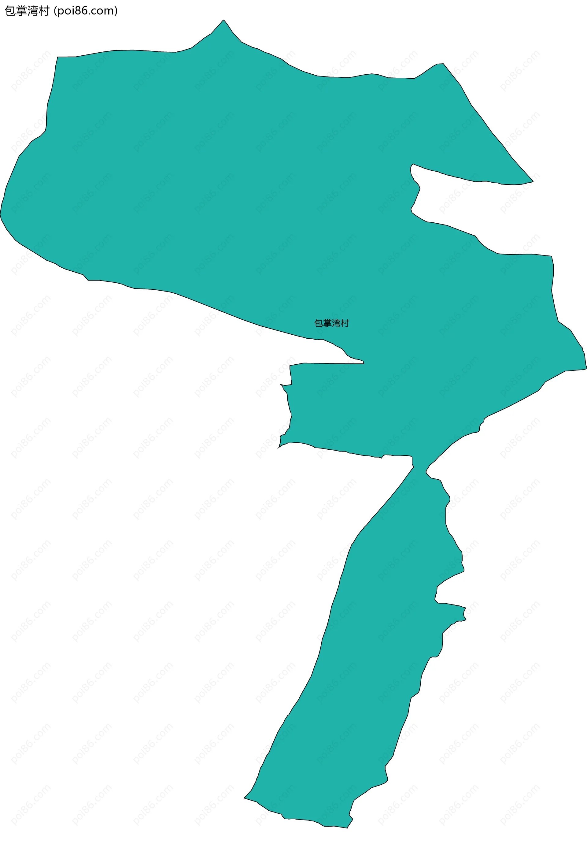 包掌湾村边界地图