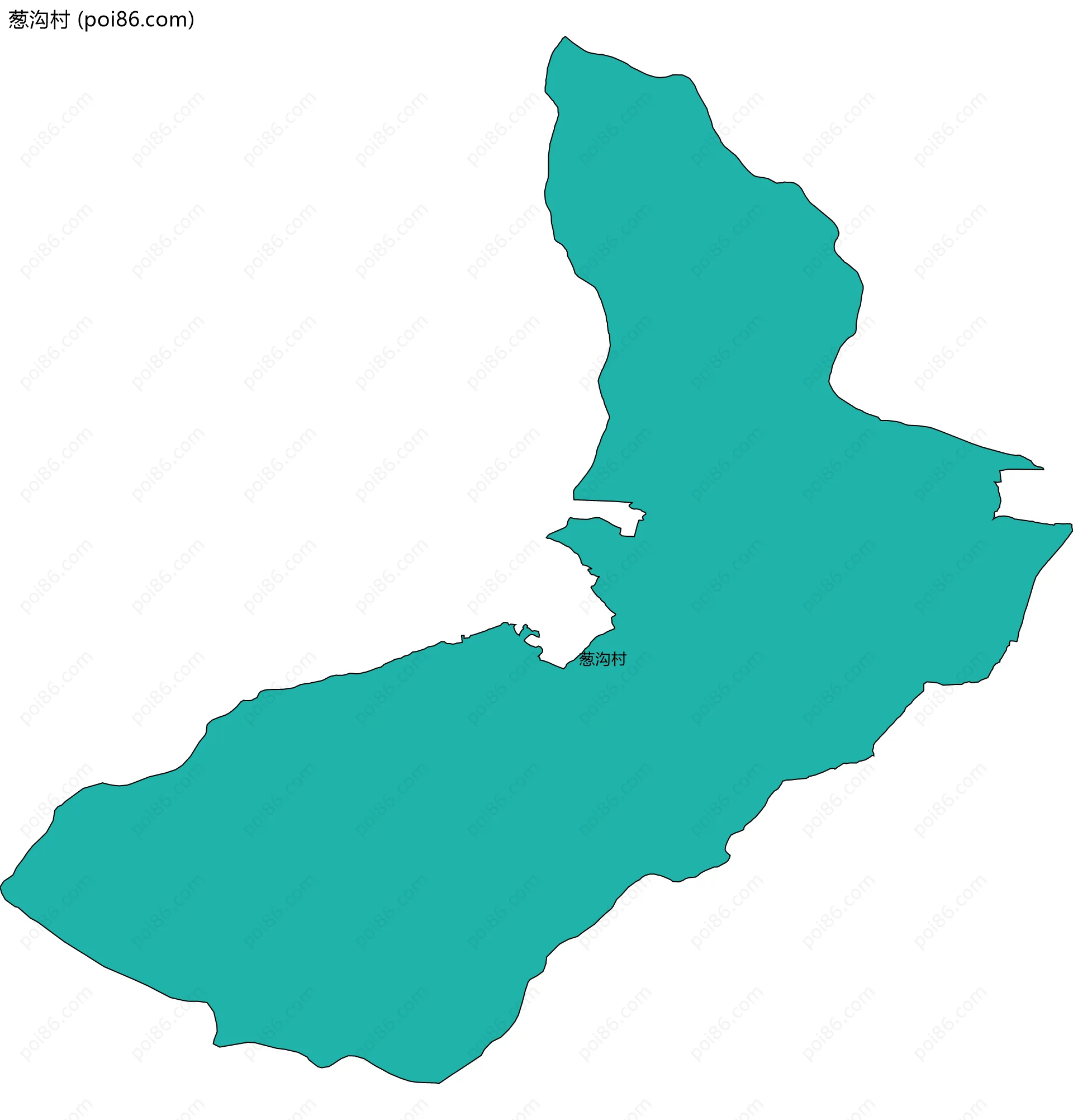 葱沟村边界地图