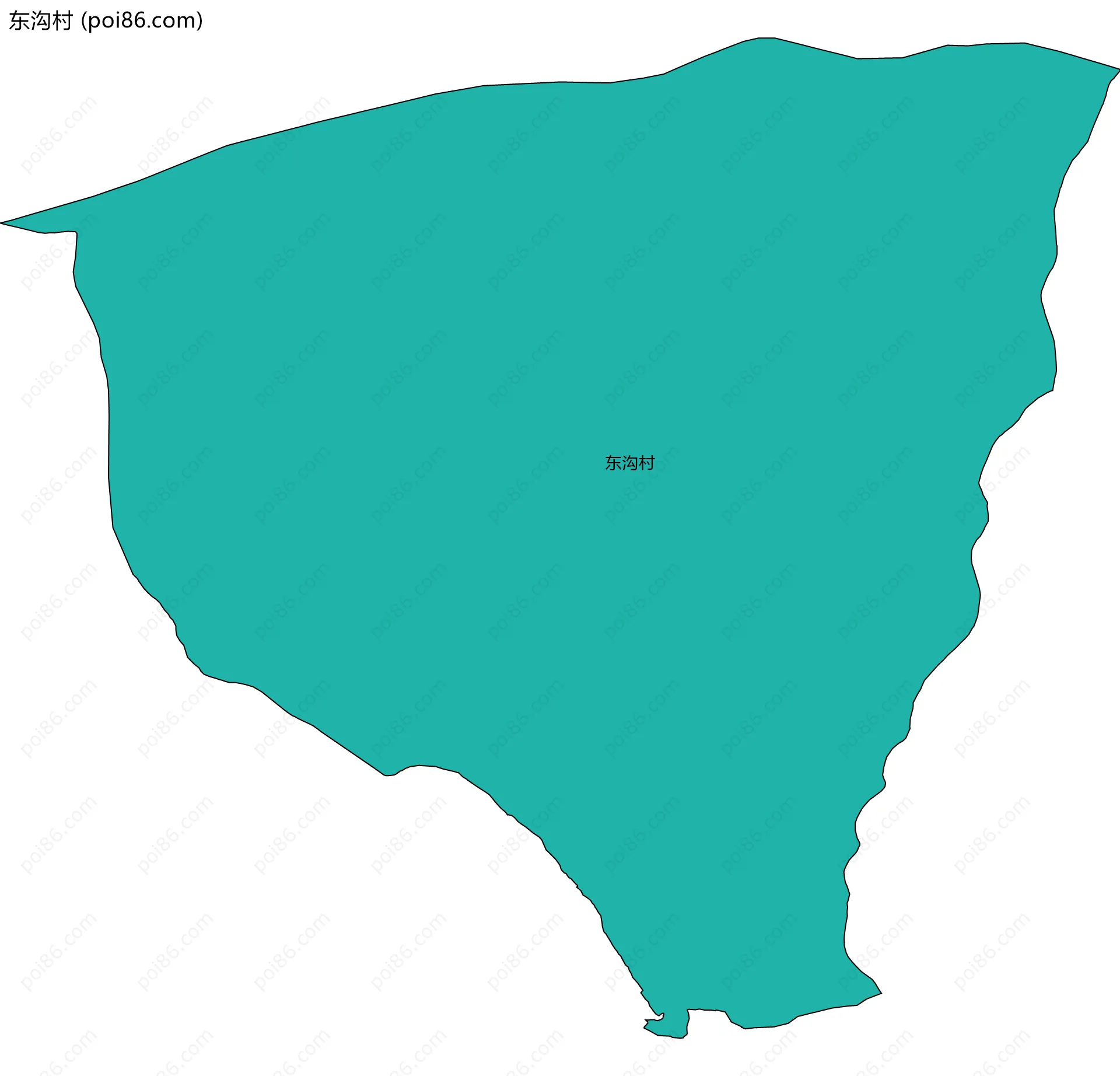 东沟村边界地图