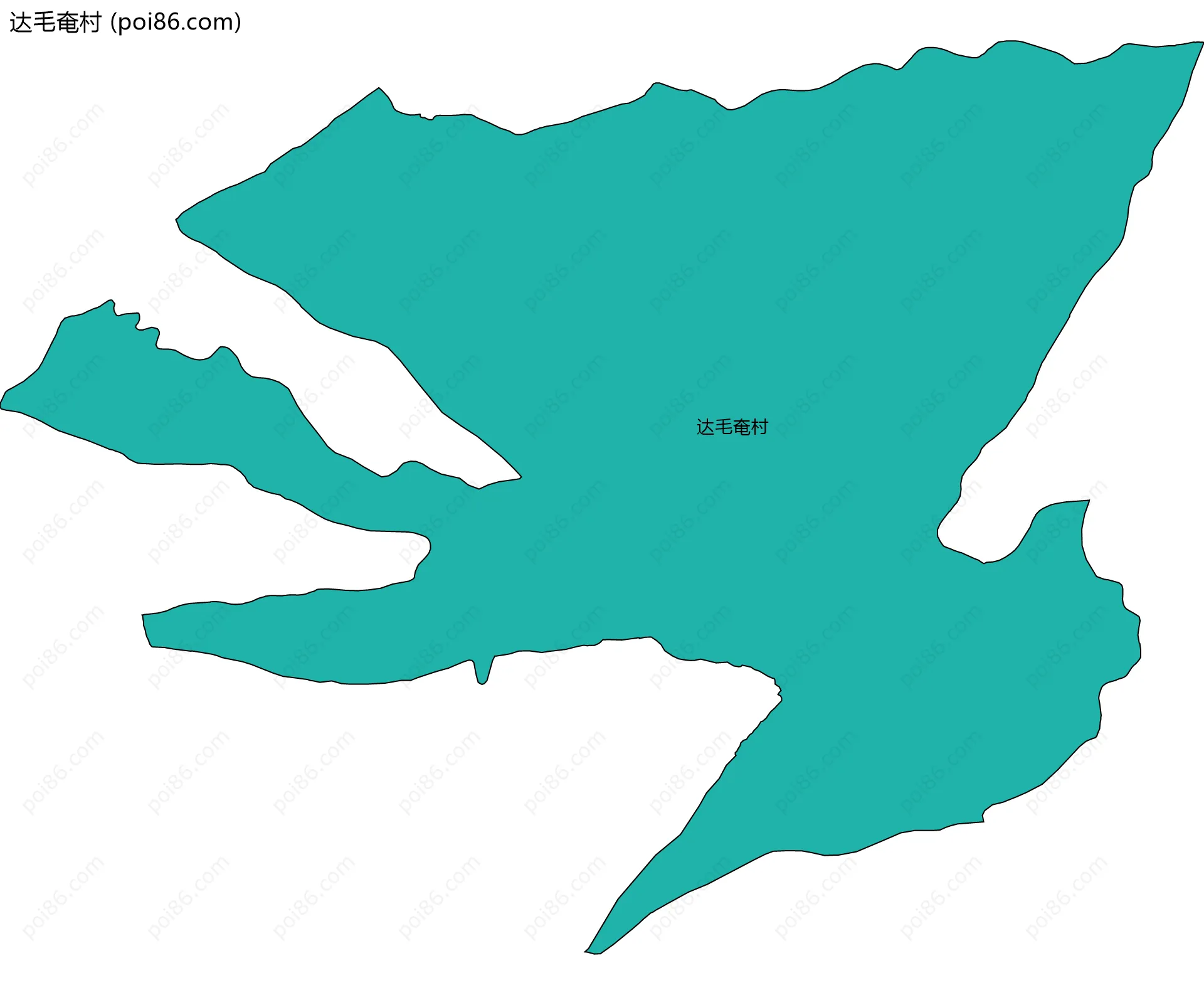 达毛奄村边界地图