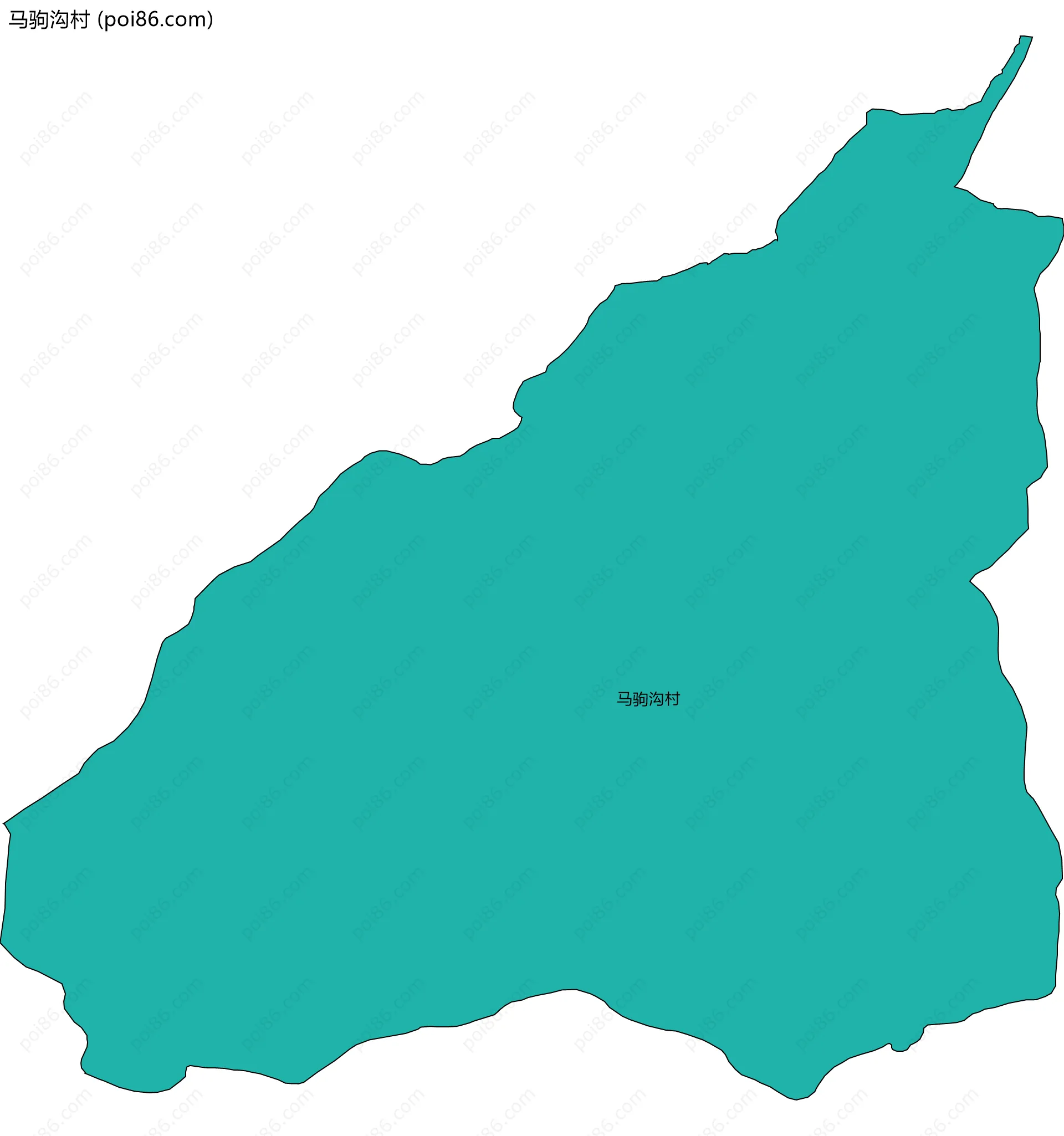 马驹沟村边界地图