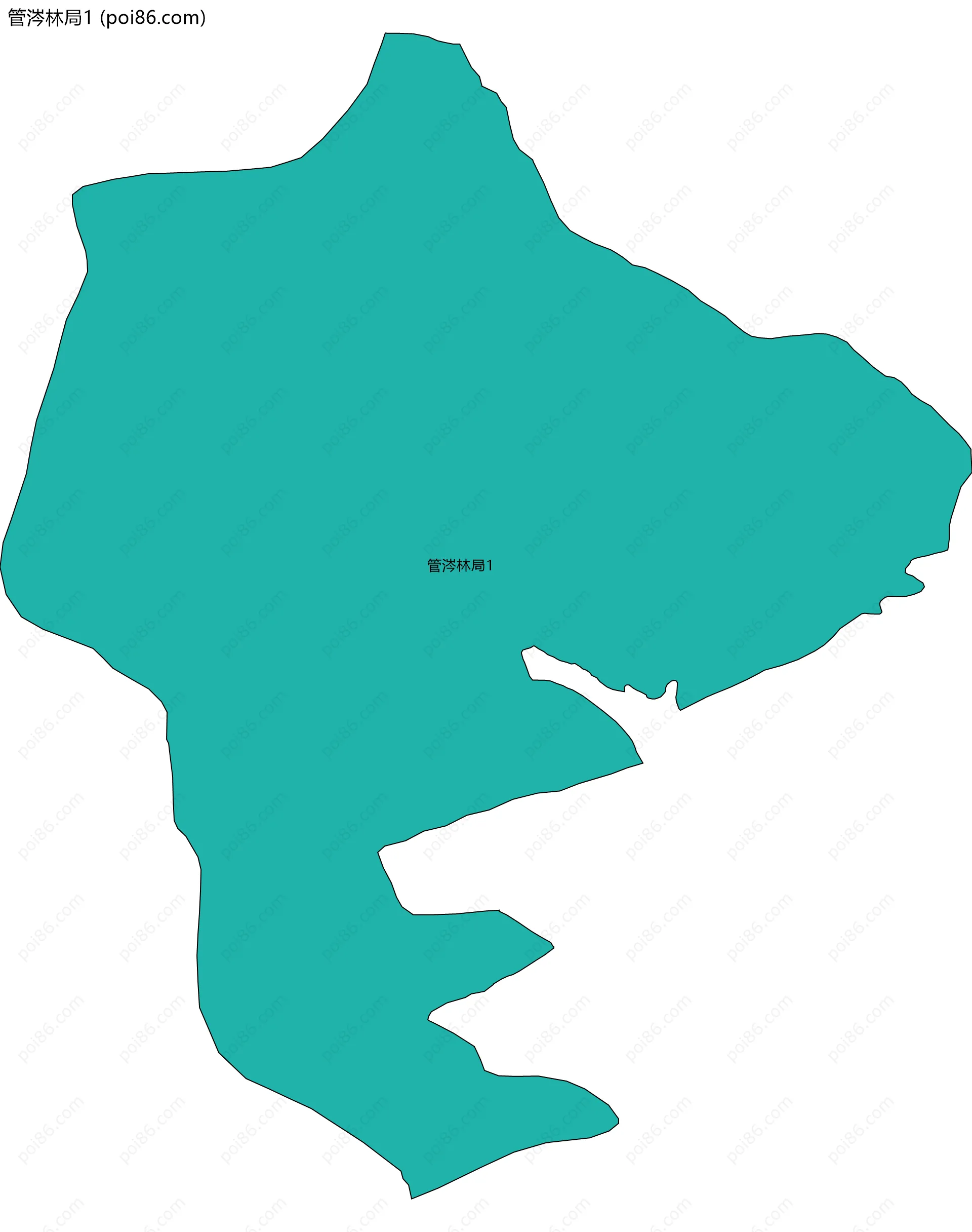 管涔林局1边界地图