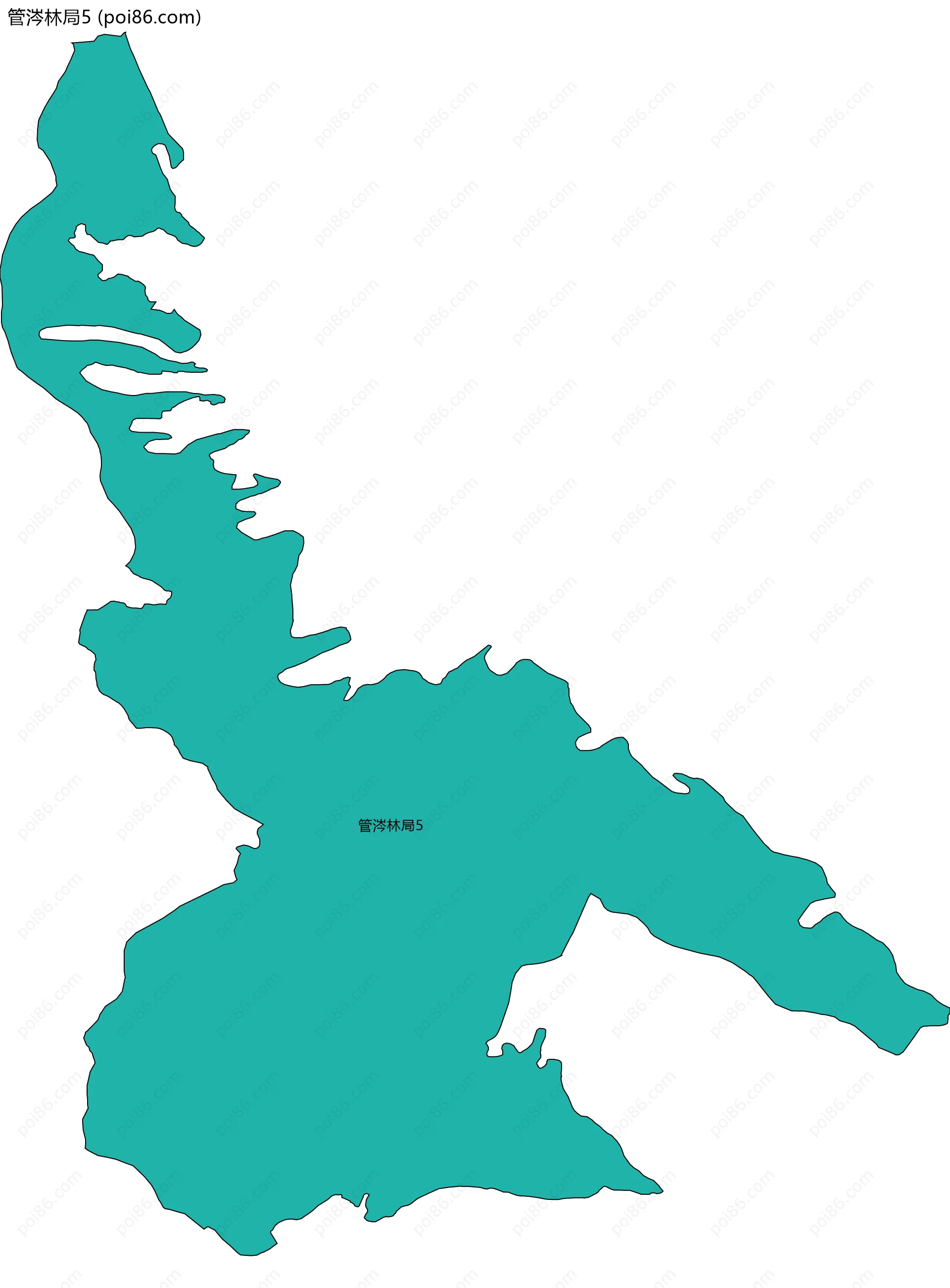 管涔林局5边界地图