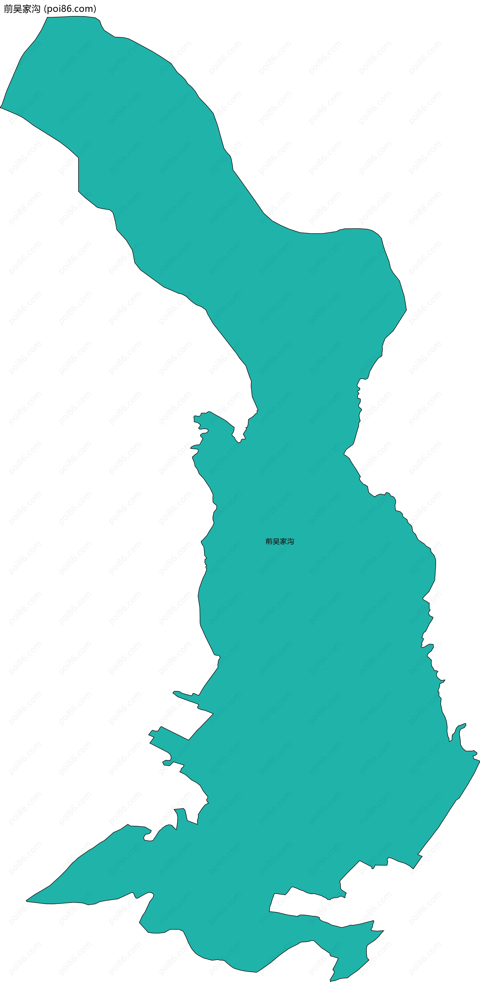 前吴家沟边界地图