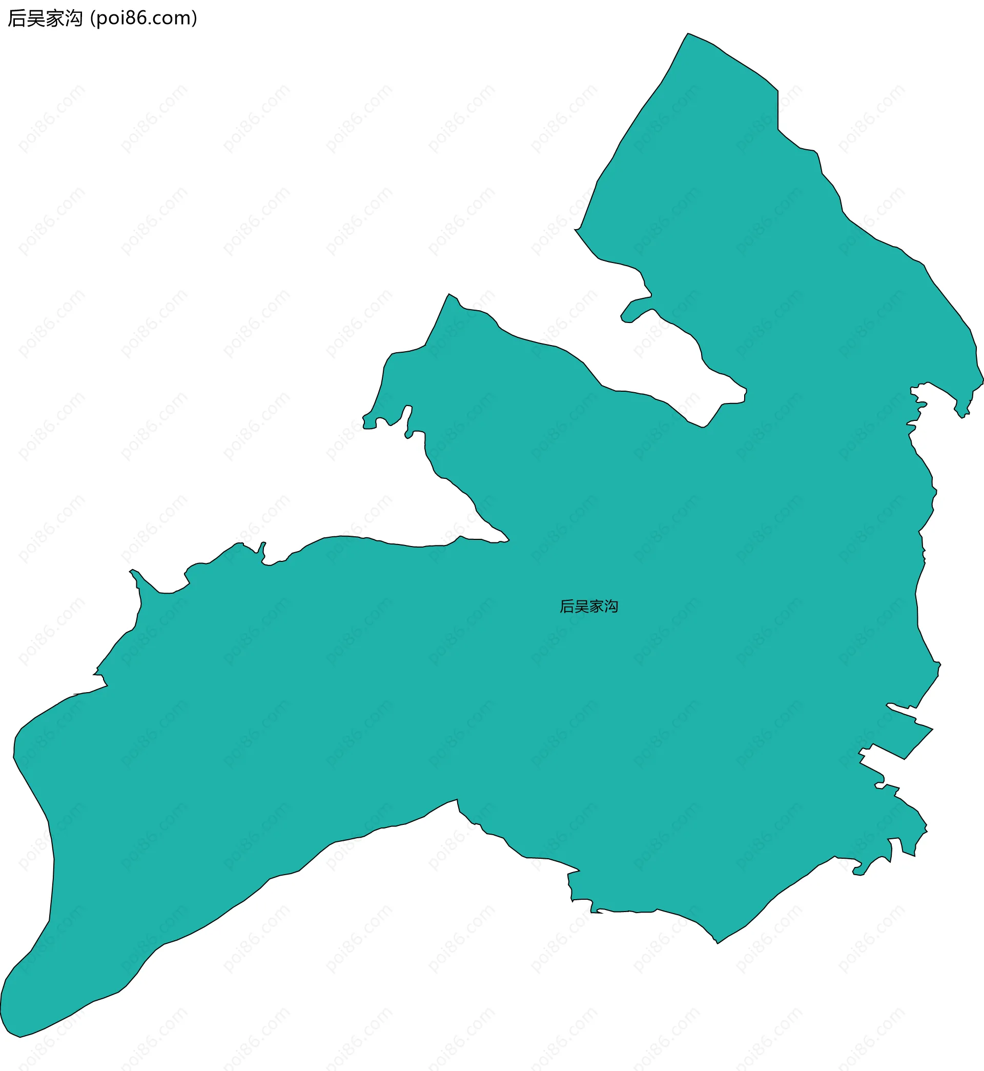 后吴家沟边界地图