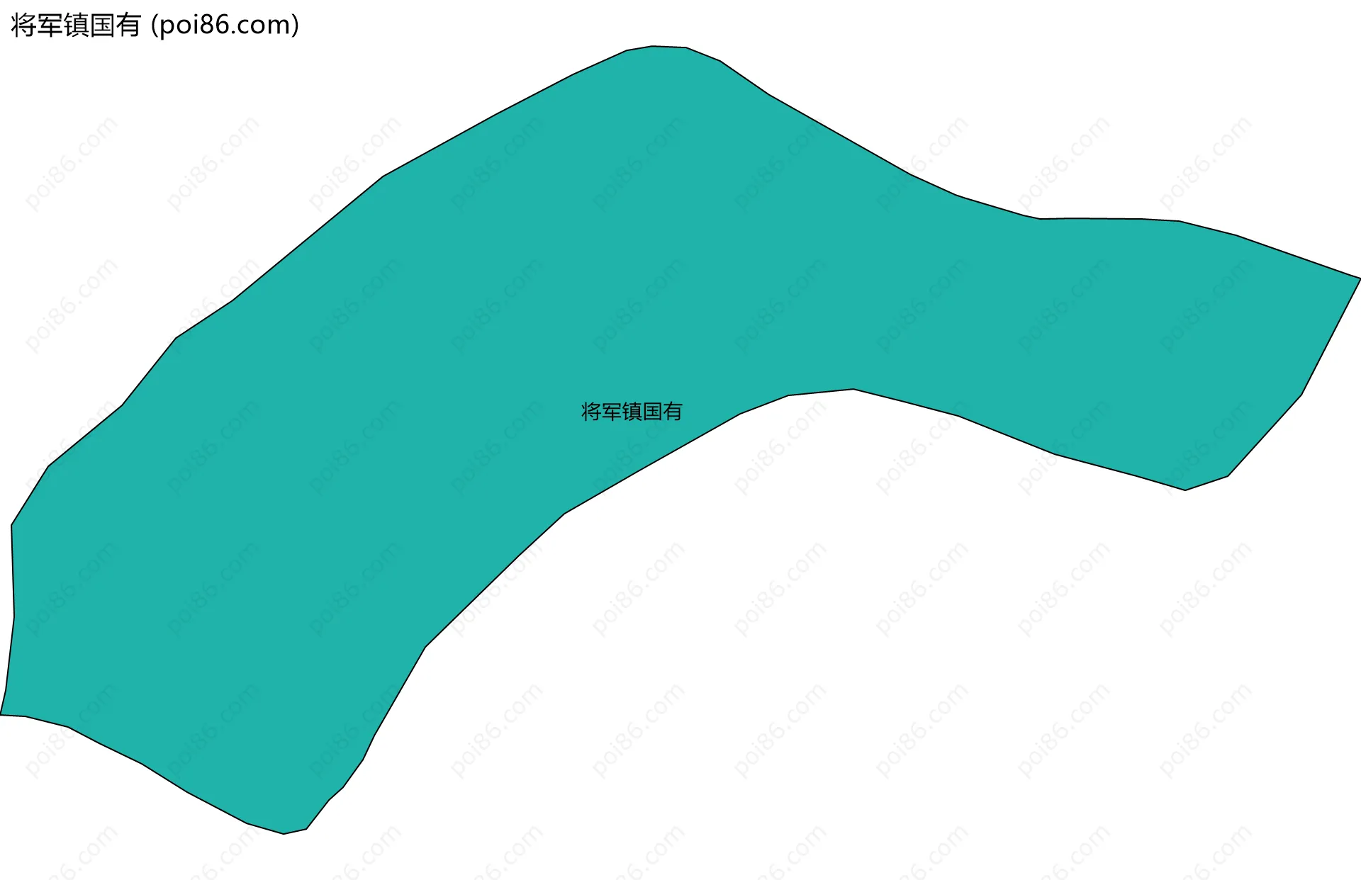 将军镇国有边界地图