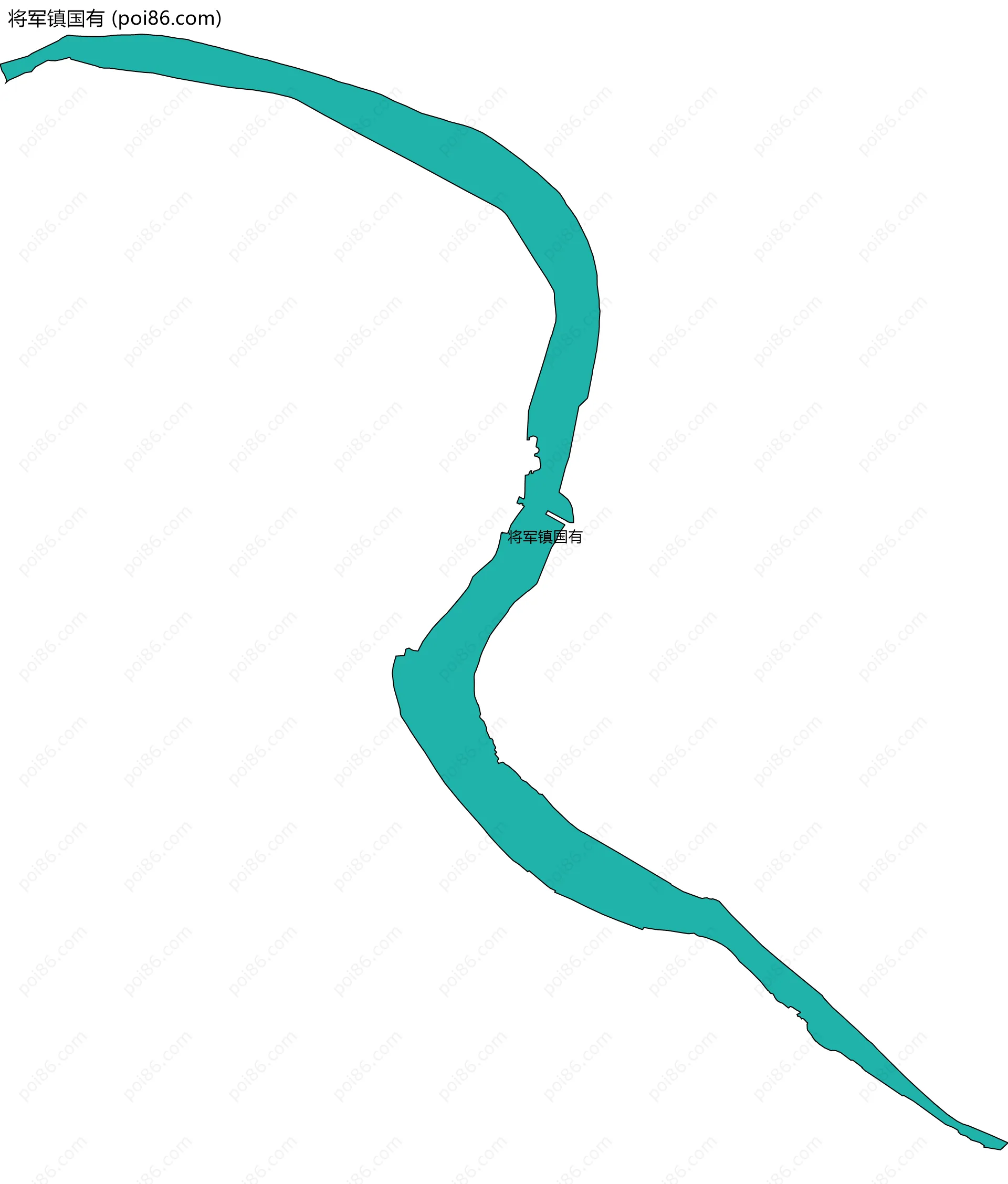 将军镇国有边界地图