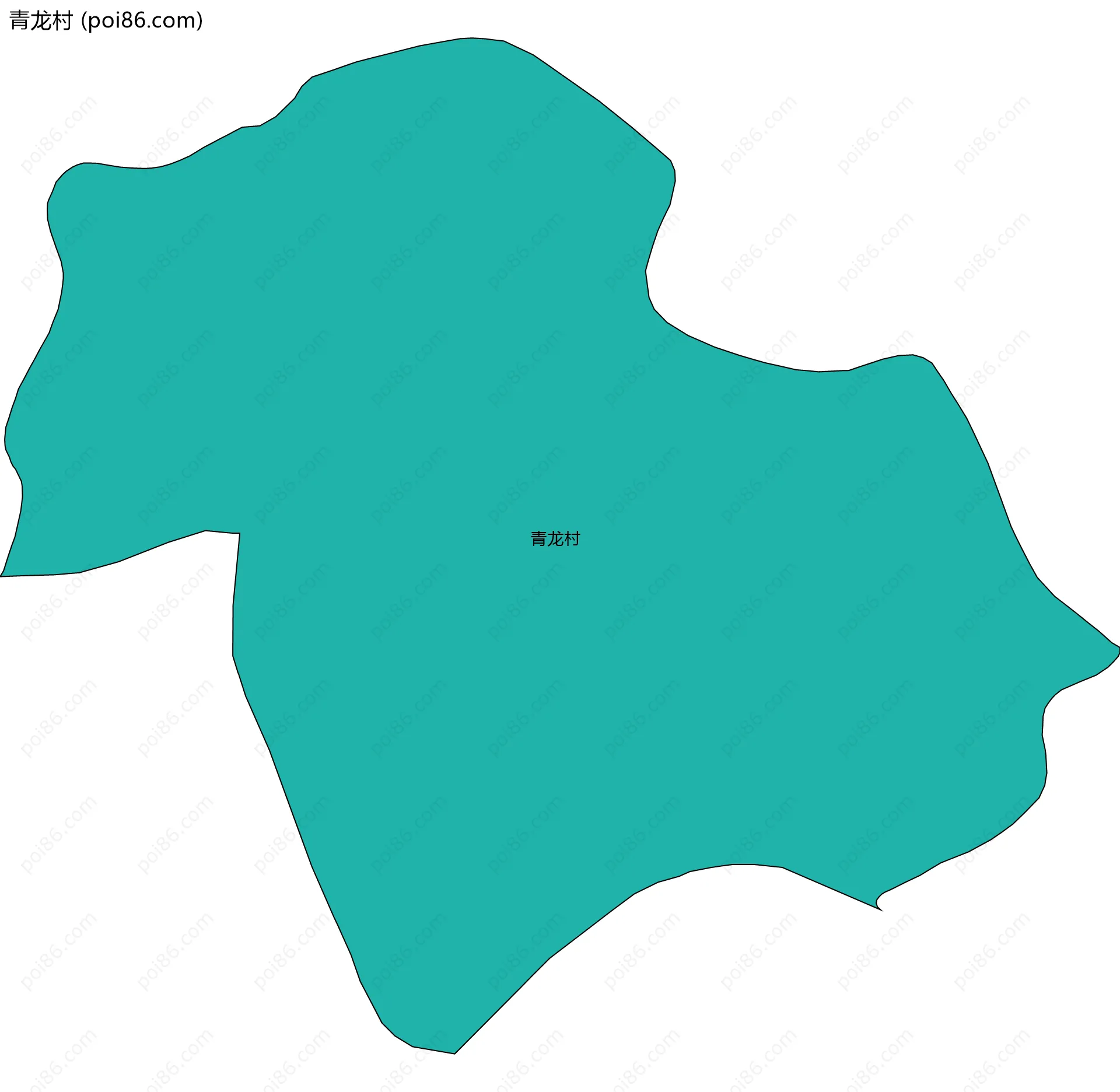 青龙村边界地图