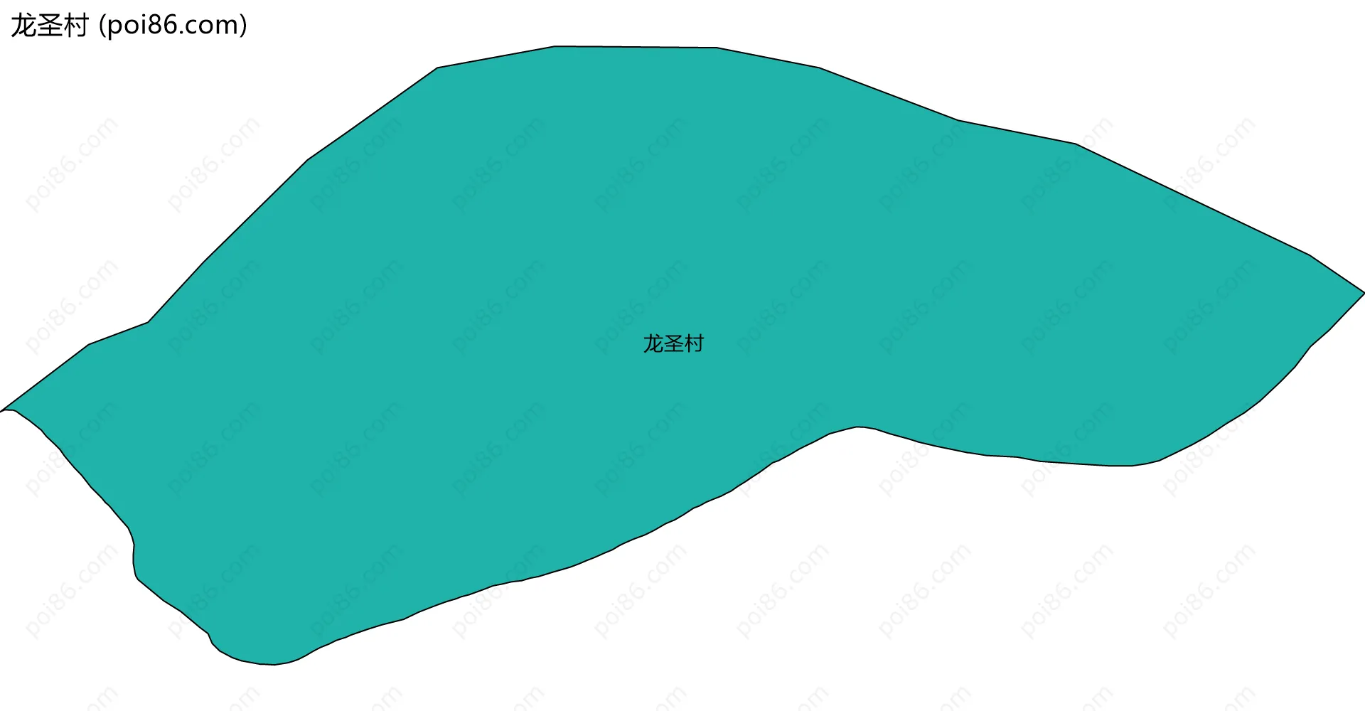 龙圣村边界地图