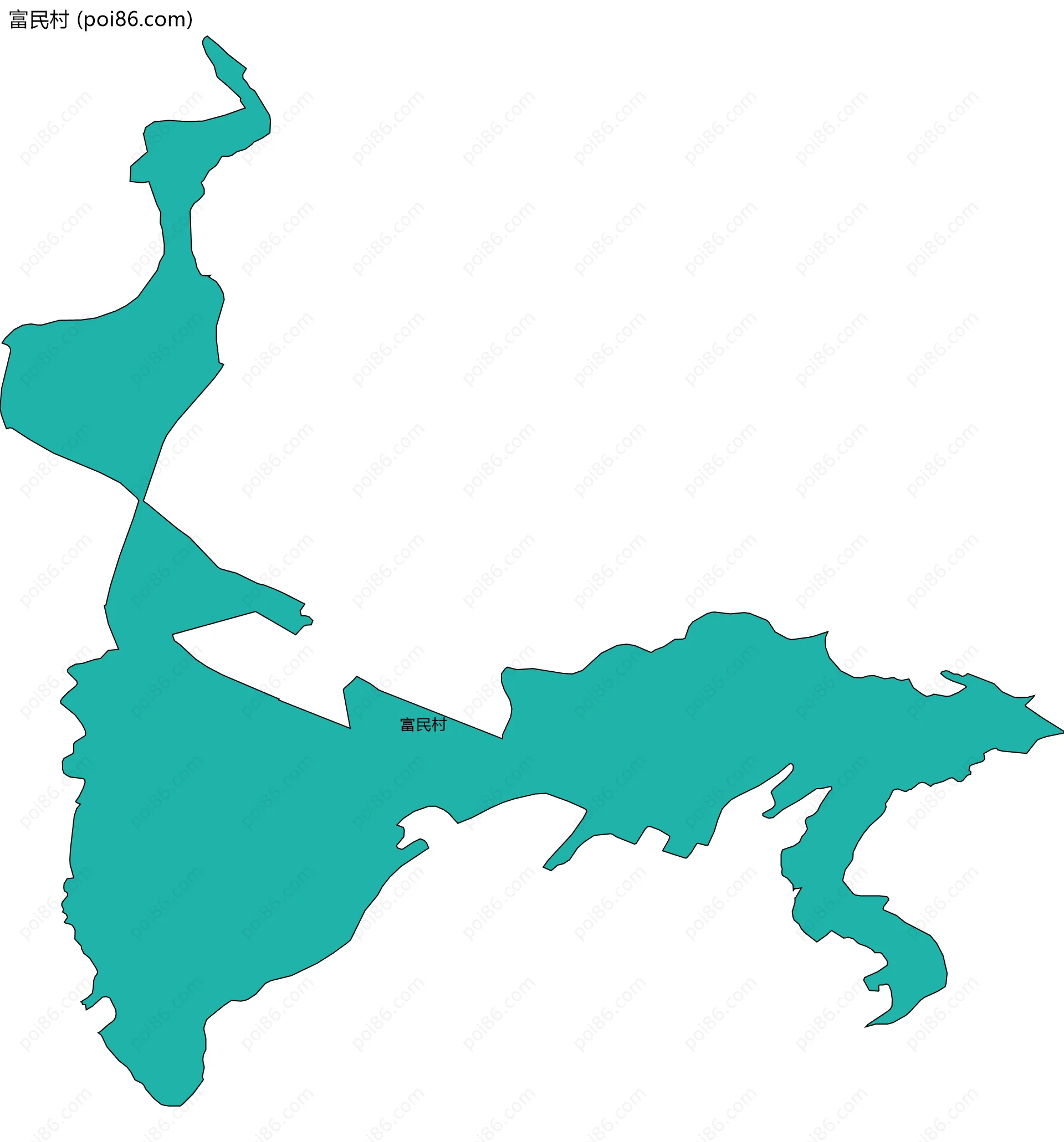 富民村边界地图