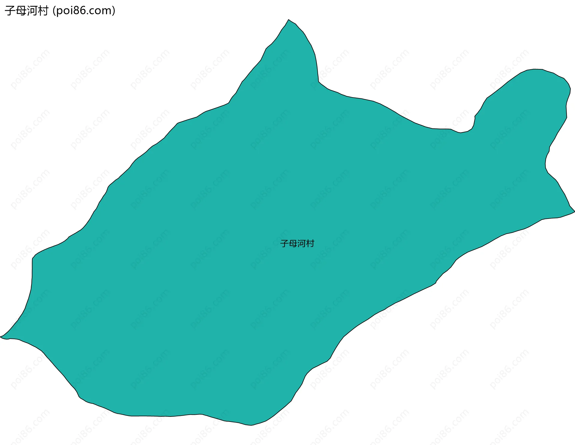 子母河村边界地图