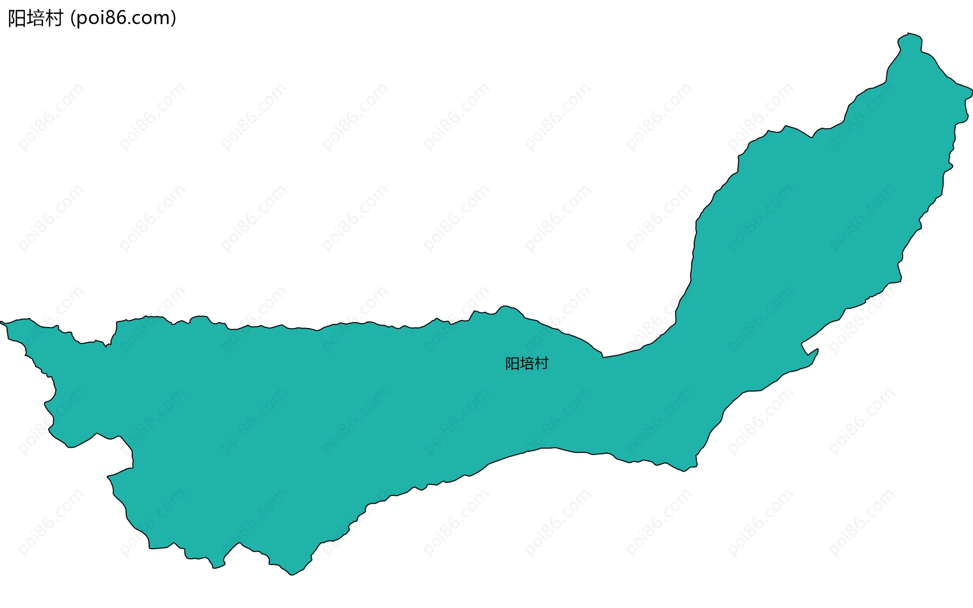 阳培村边界地图