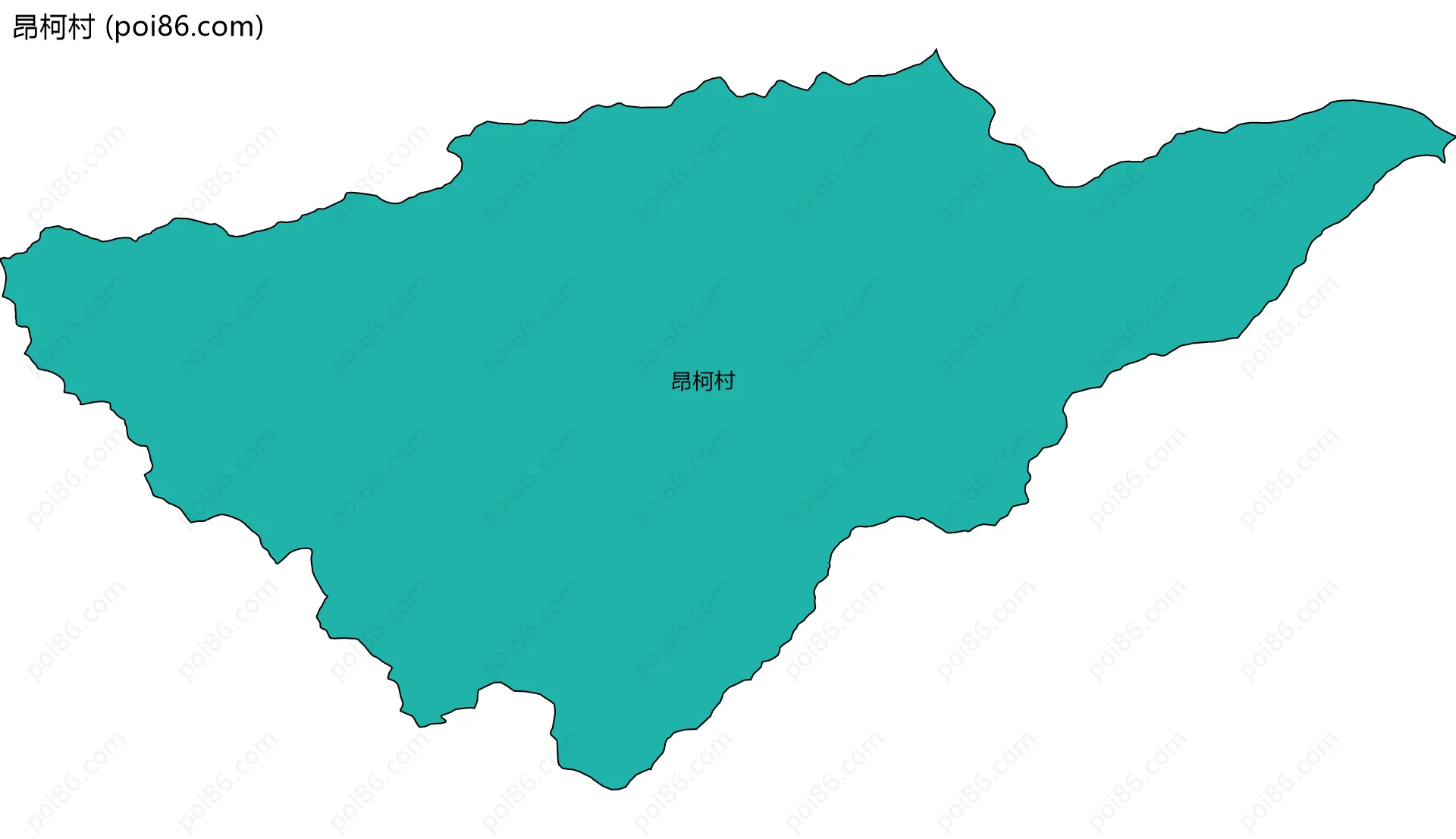 昂柯村边界地图