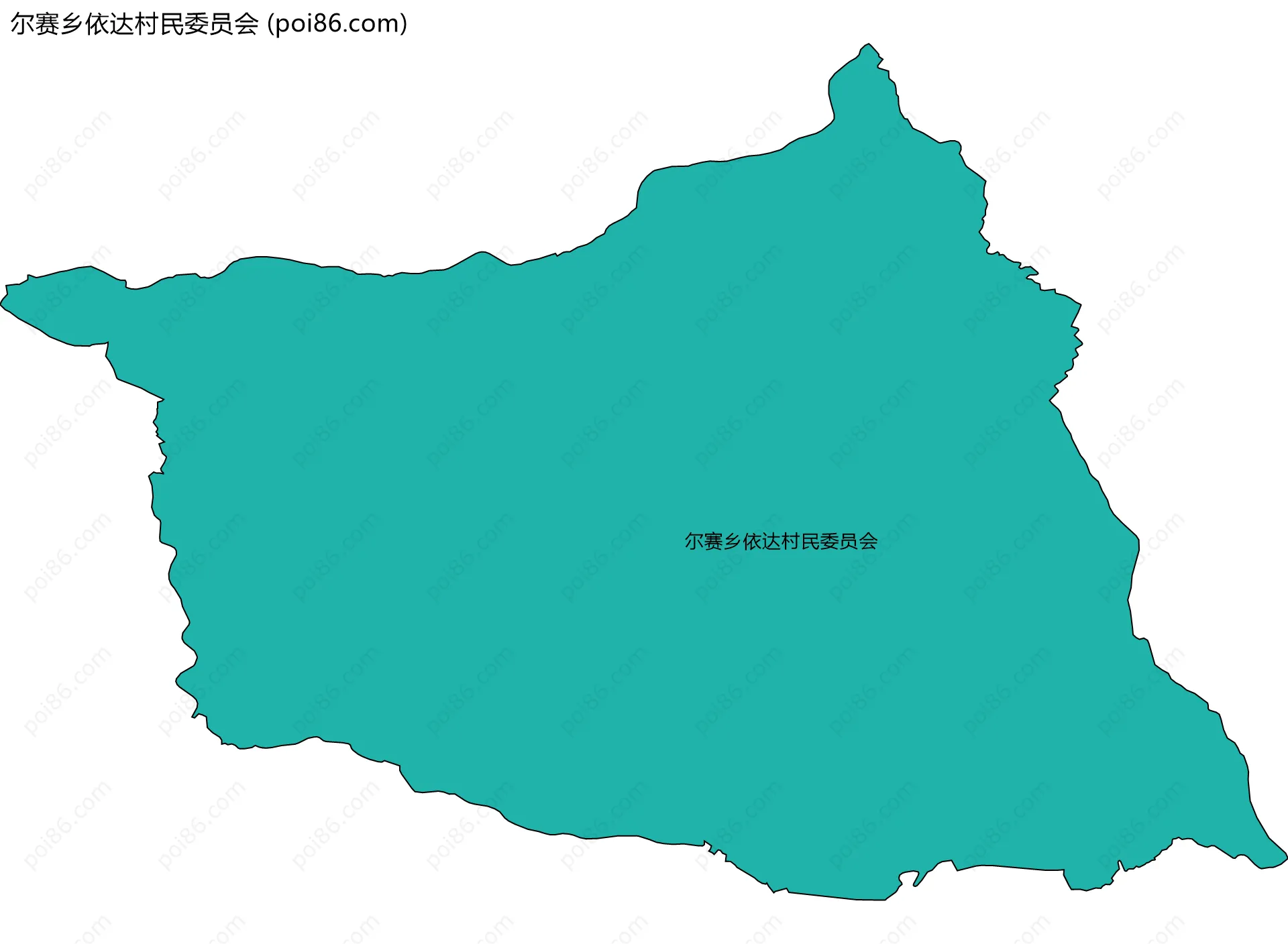 尔赛乡依达村民委员会边界地图