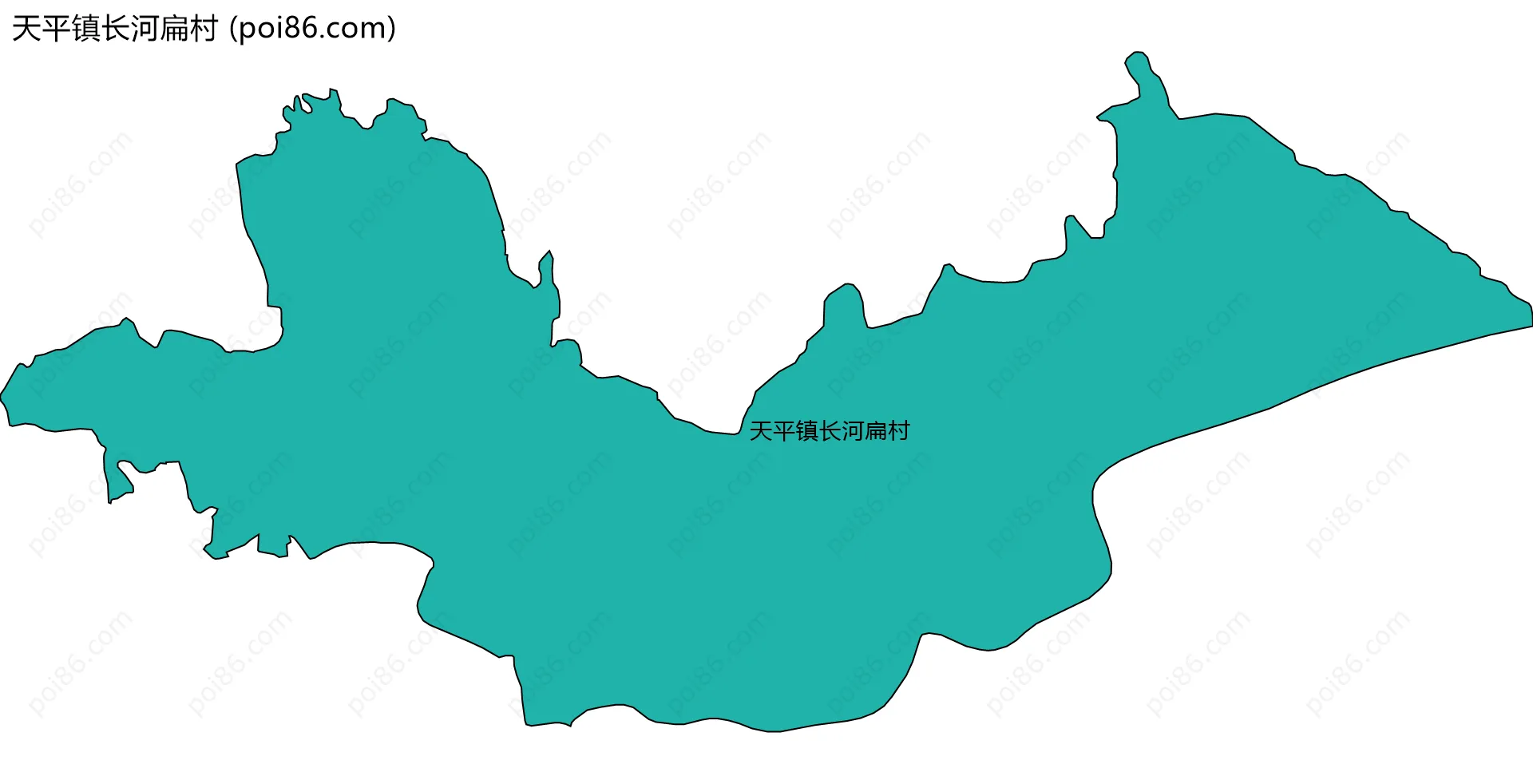 天平镇长河扁村边界地图