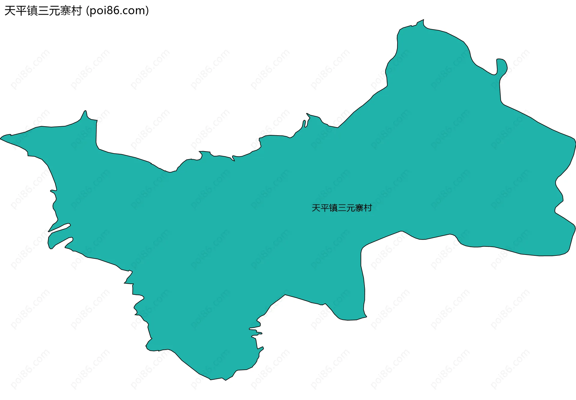 天平镇三元寨村边界地图